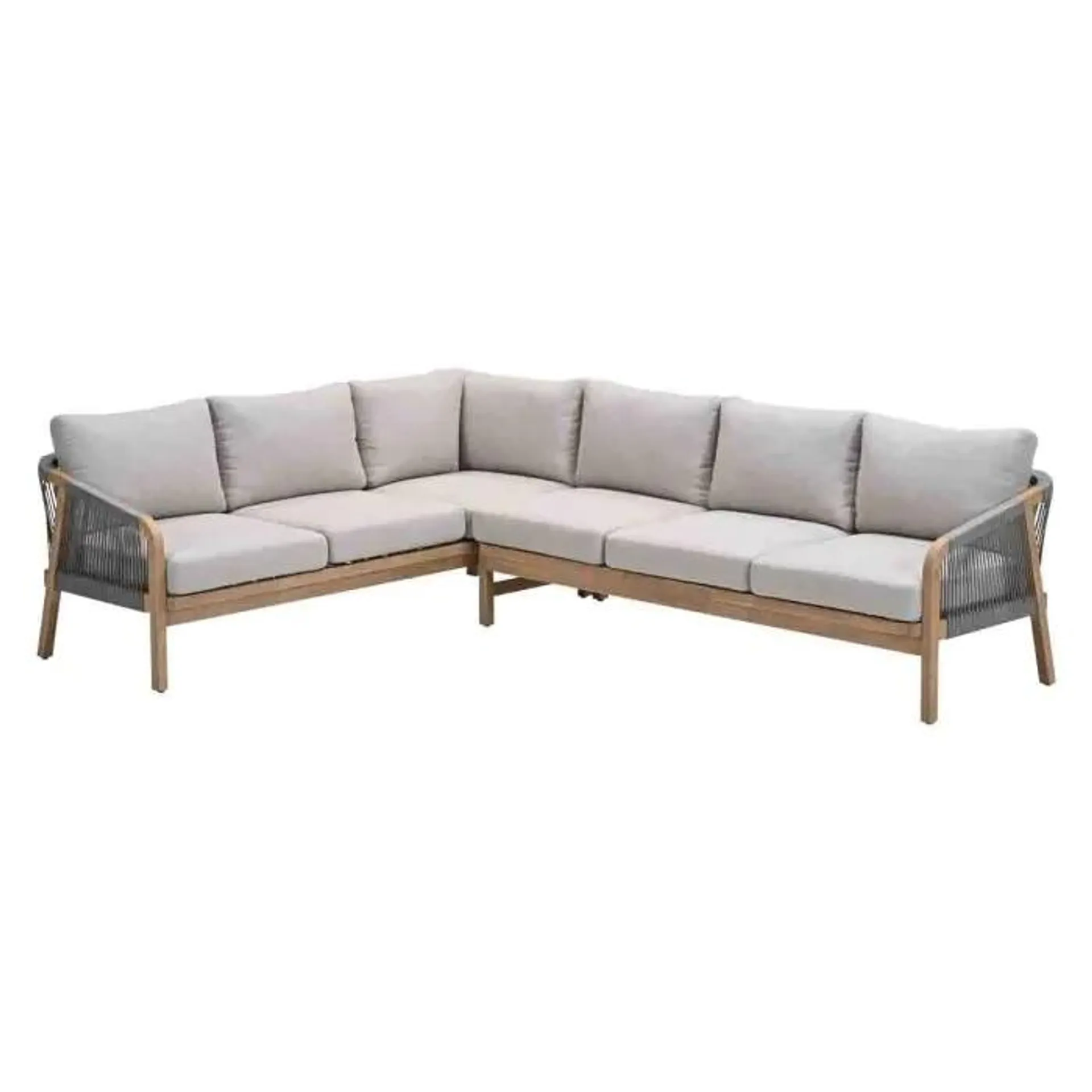 Alora lounge dining set 2-delig links - grey sand