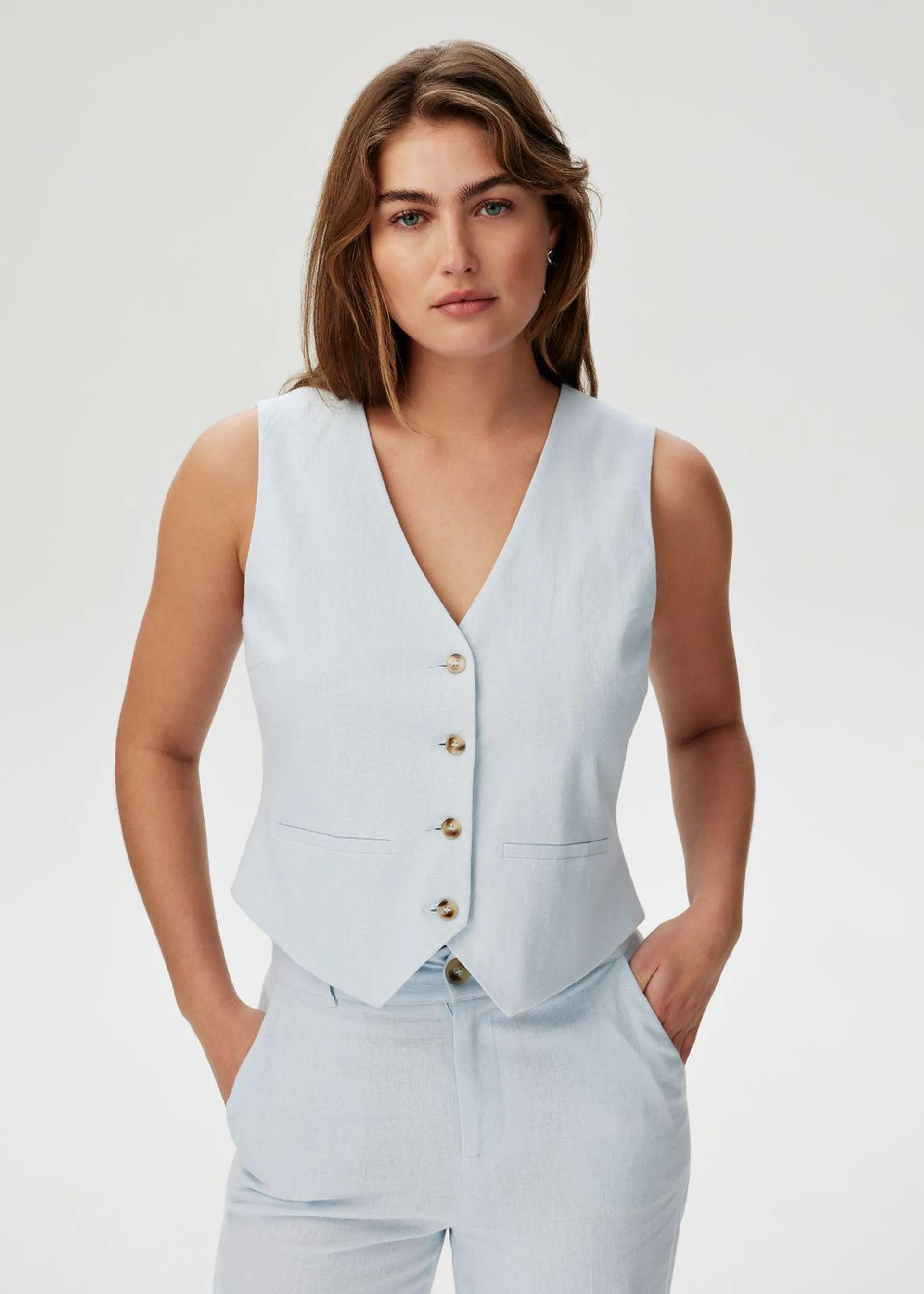 Linen Gilet