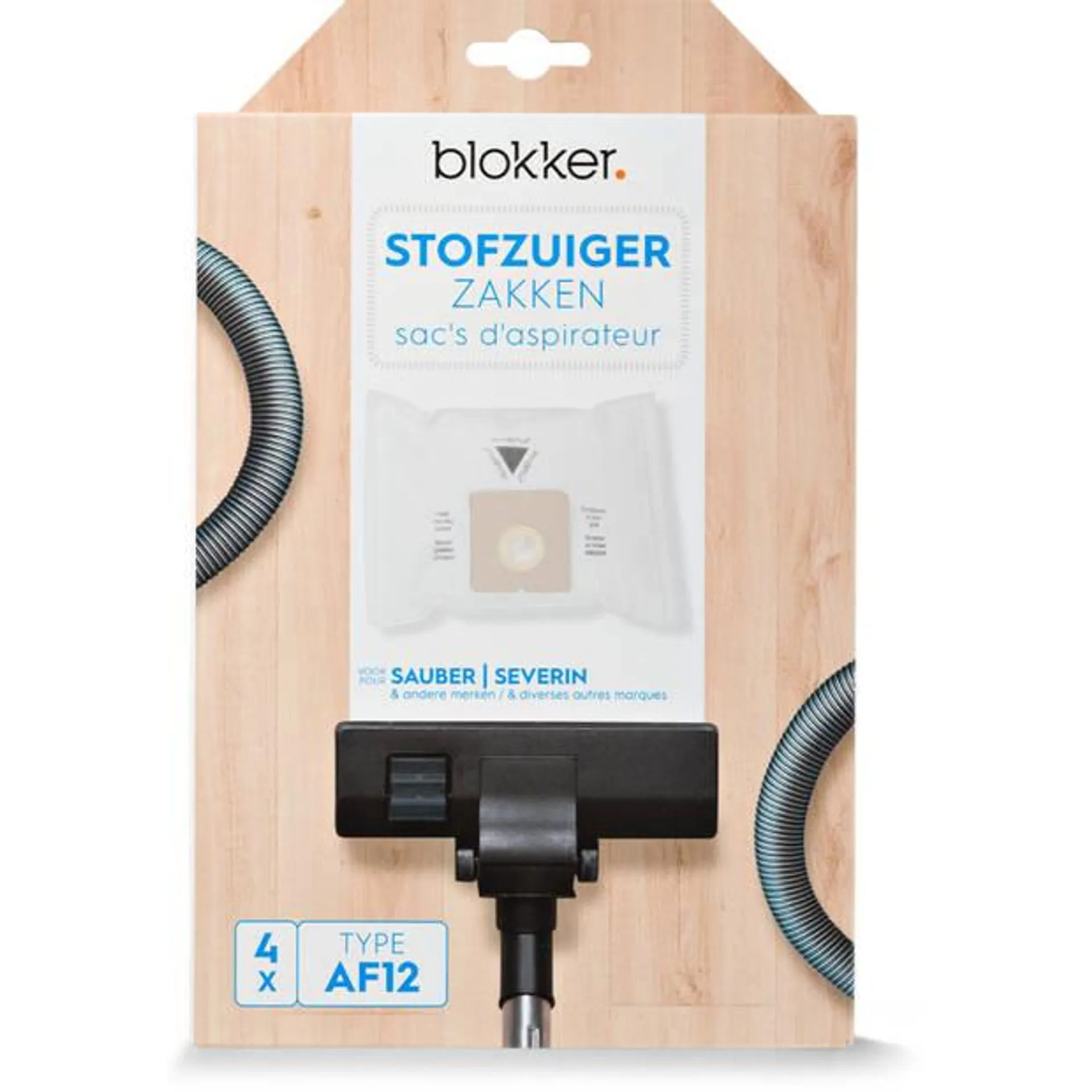 Blokker stofzuigerzak af12 - 4 stuks