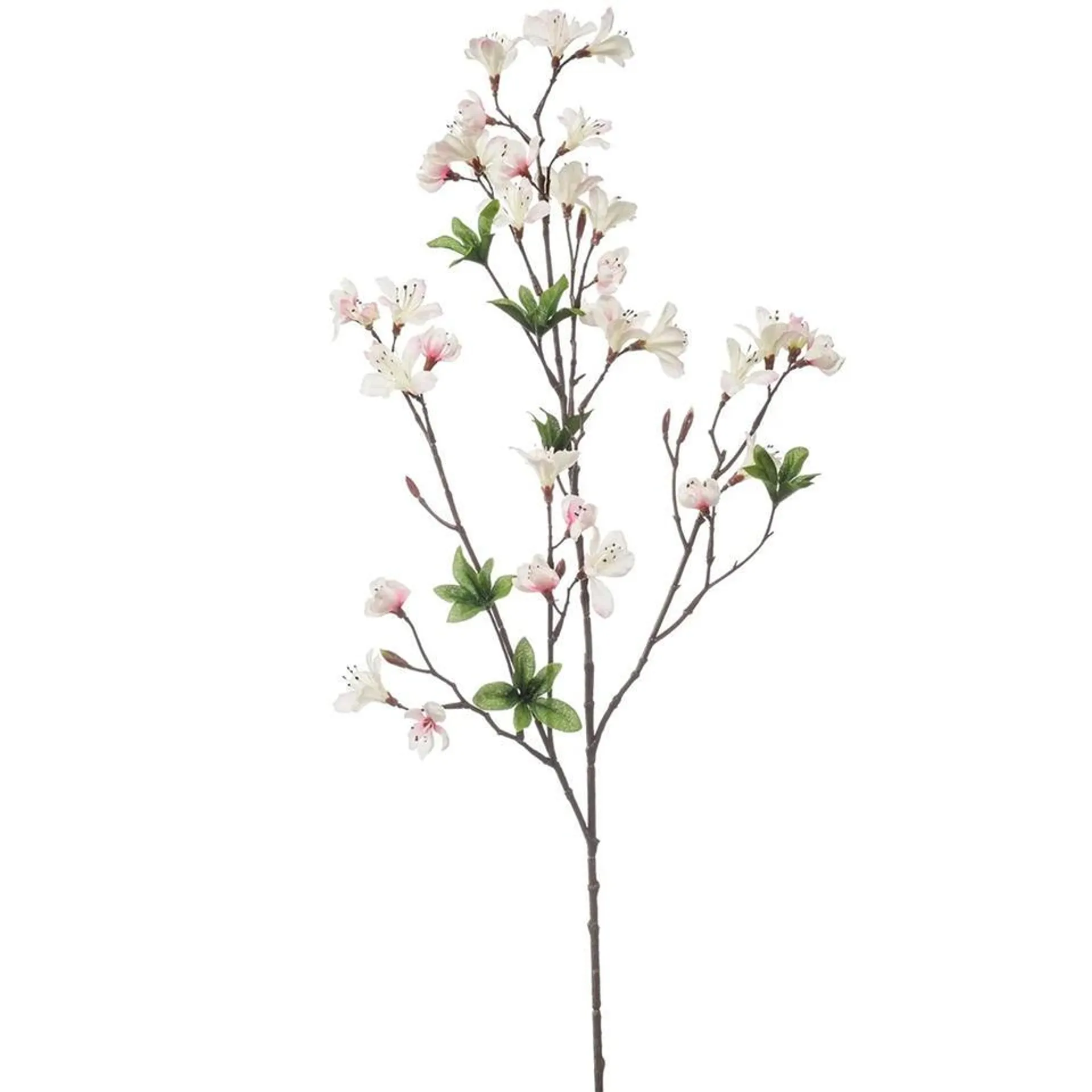 Emerald Kunstbloem Azalea bloesem - 90 cm - creme/roze