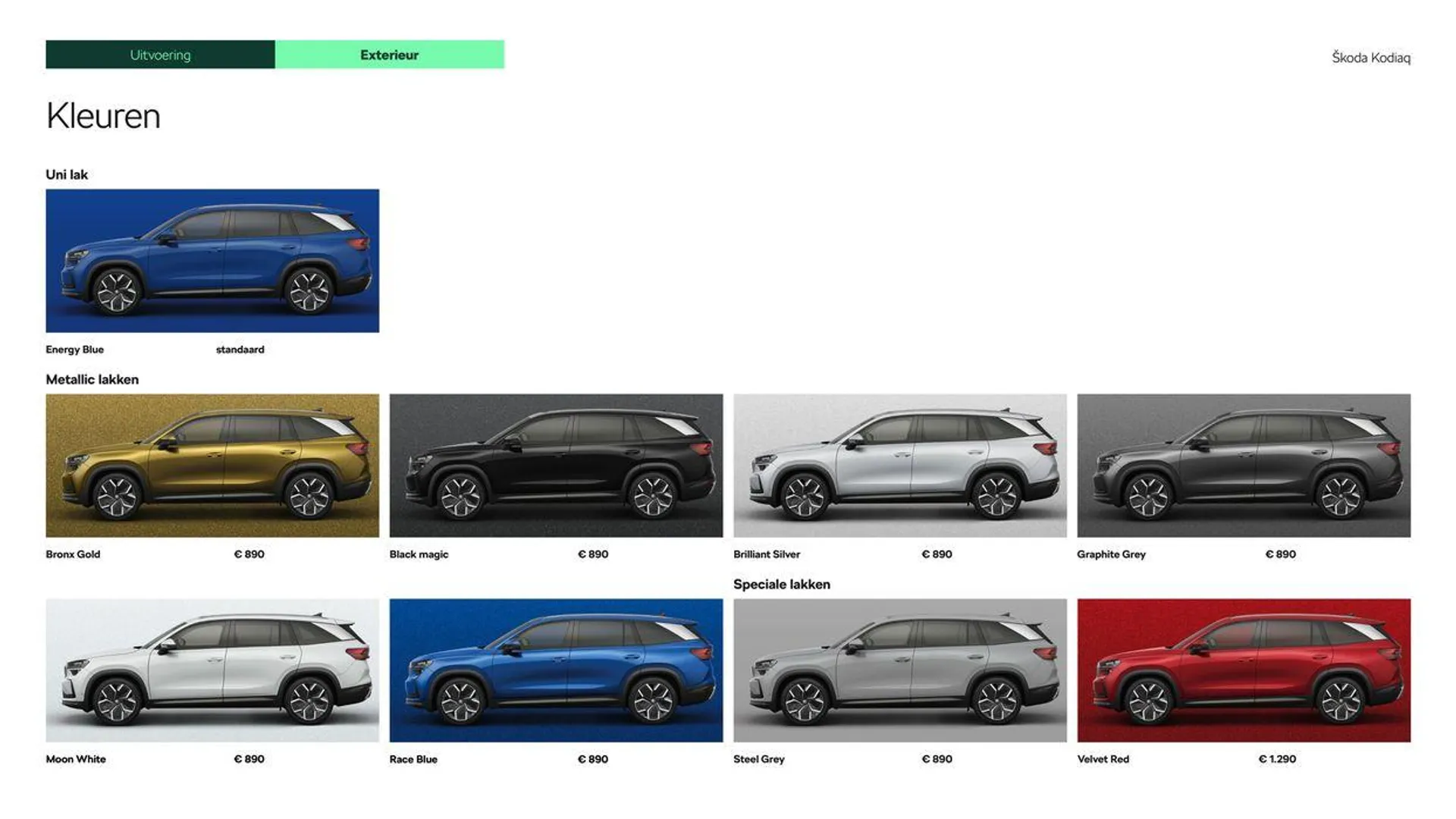 Škoda Kodiaq prijslijst per 19 maart 2024 van 27 maart tot 27 maart 2025 - Folder pagina 8