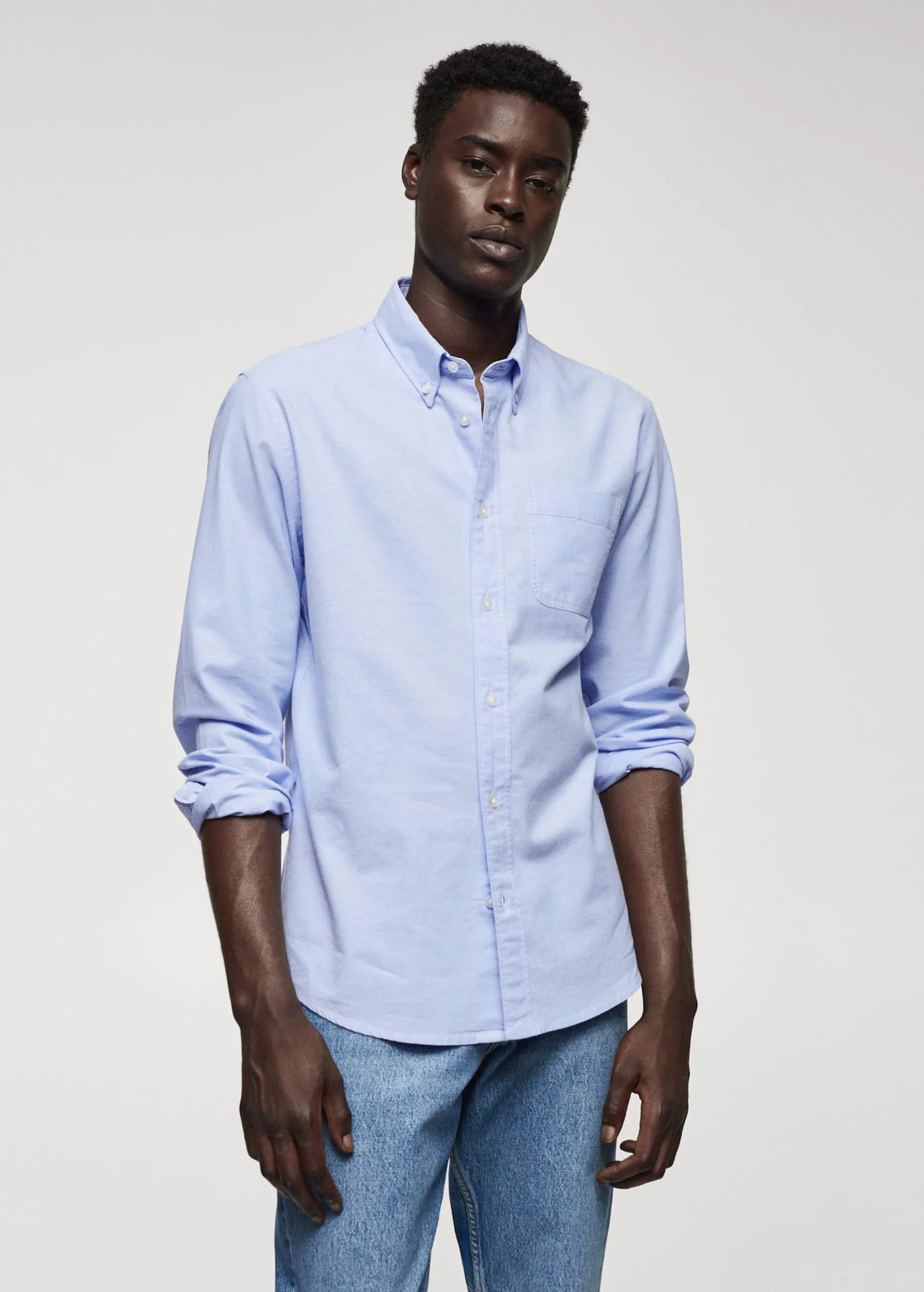 Oxford katoenen regular-fit overhemd