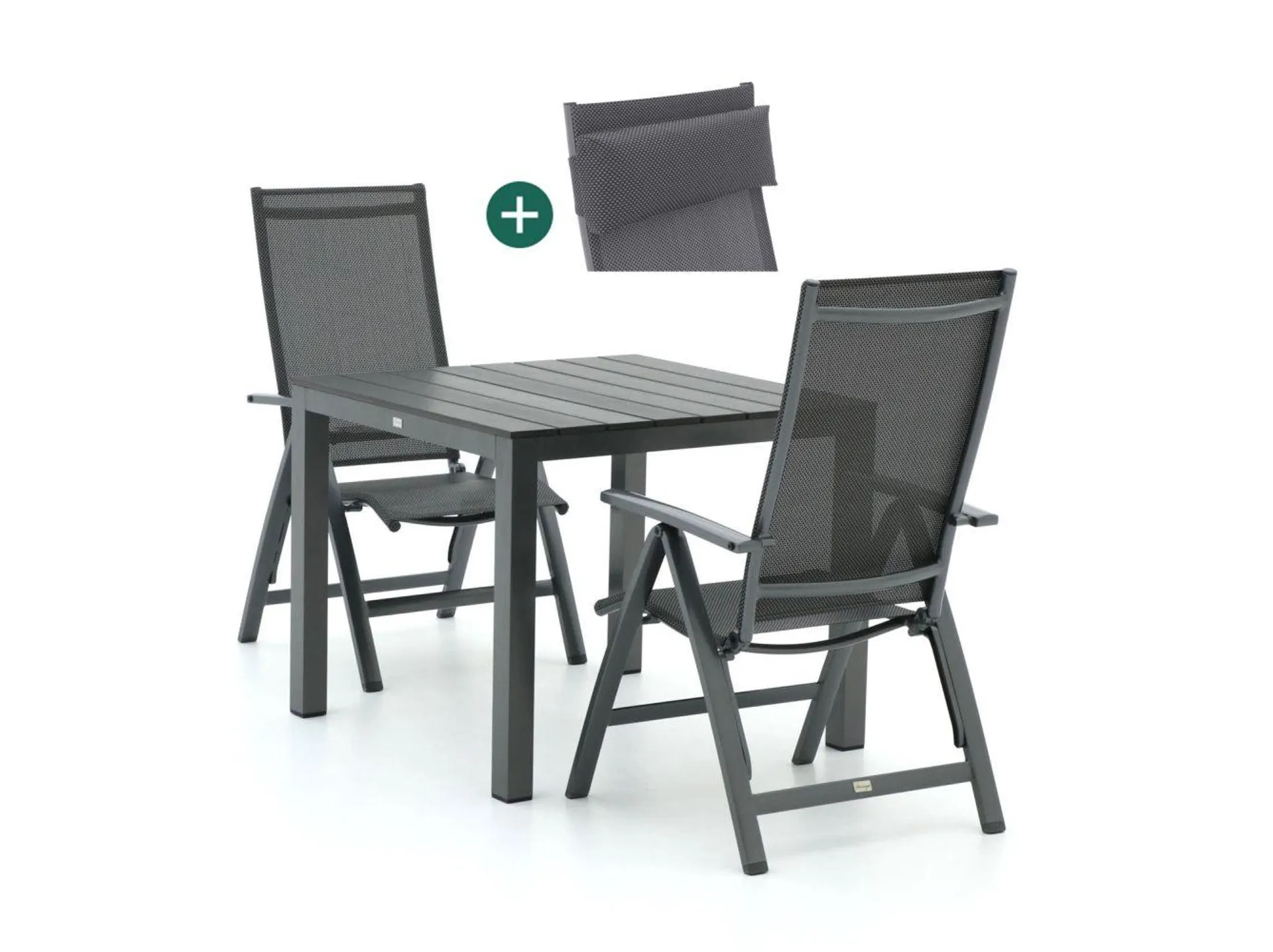 Bellagio Avenza/Fidenza 90cm dining tuinset 3-delig verstelbaar