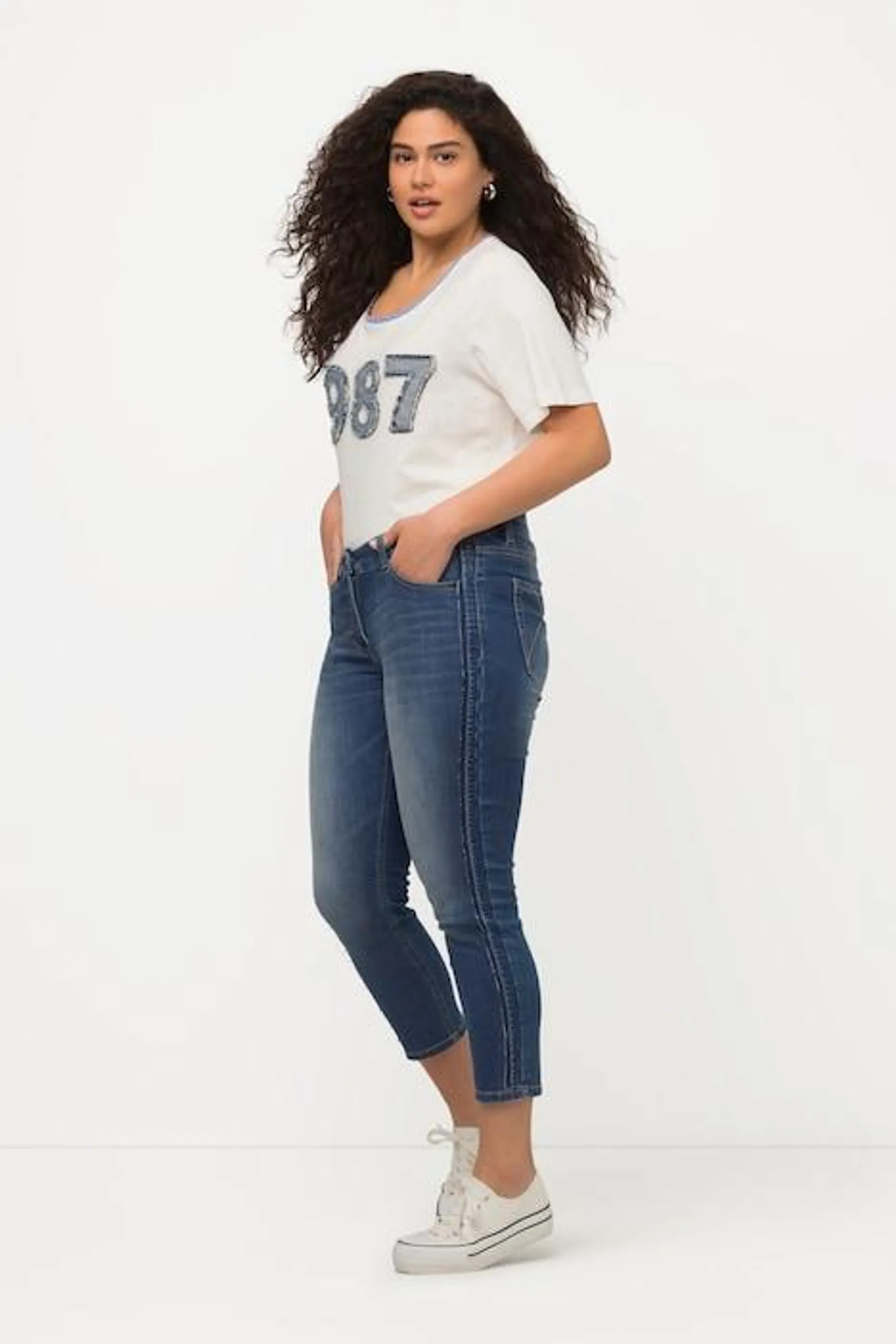 jeans Sarah, smalle pijpen, high waist, gerecycled