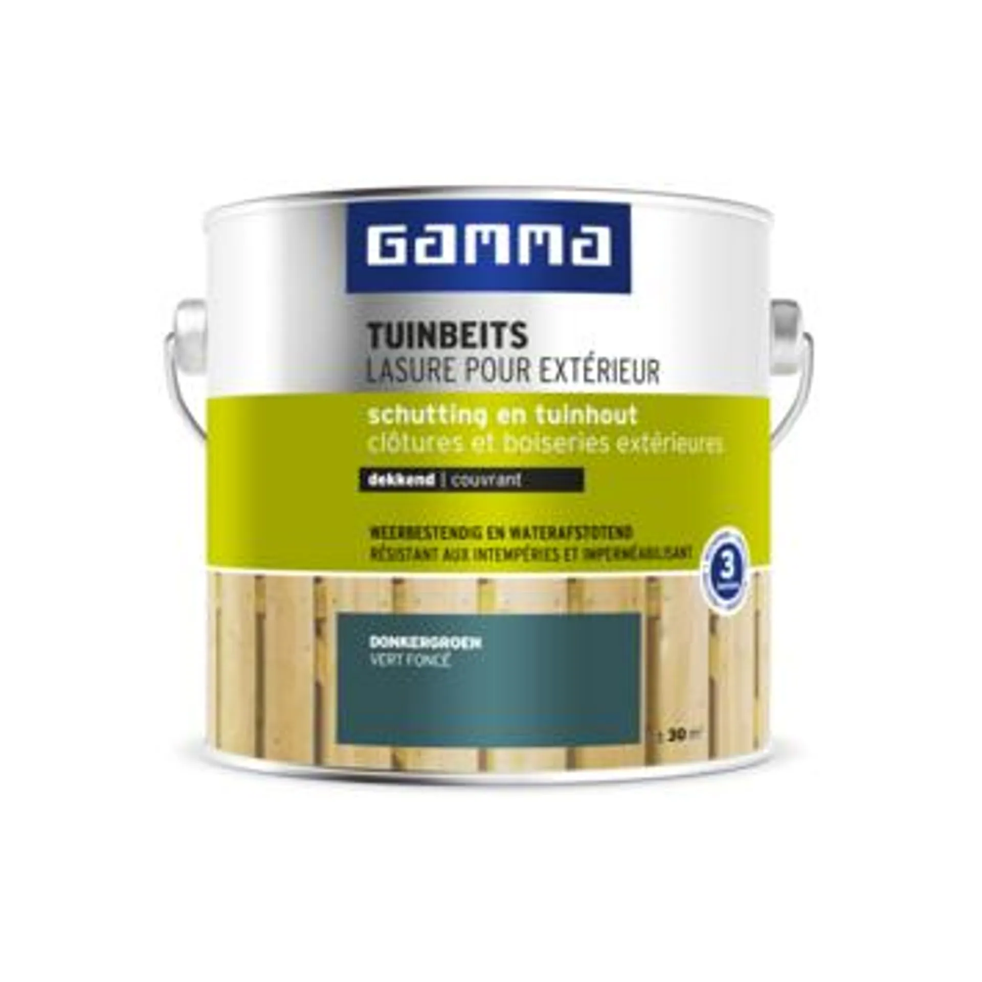 GAMMA tuinbeits schutting & tuinhout dekkend donkergroen 2,5 liter