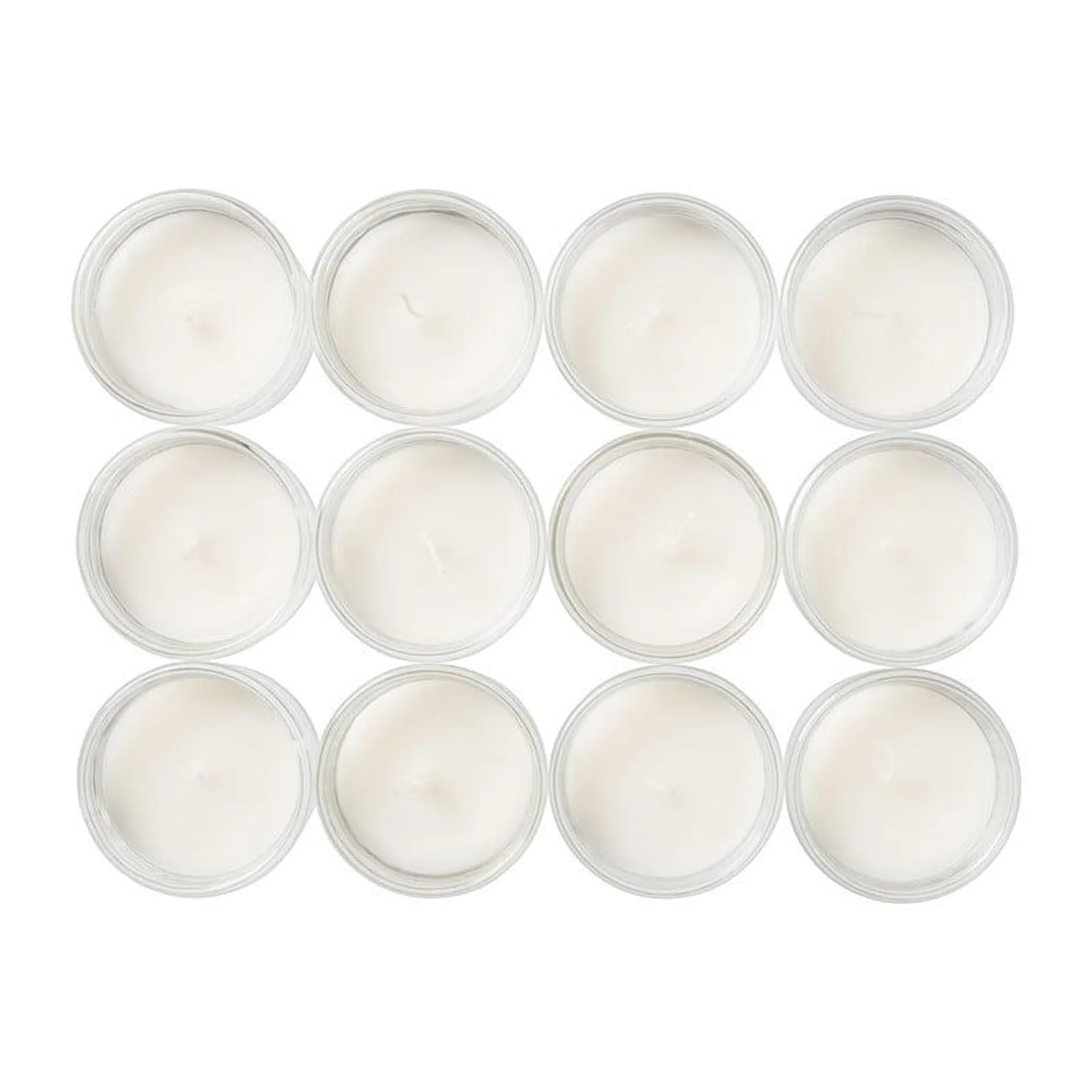 Waxinelicht tray - creme - set van 12