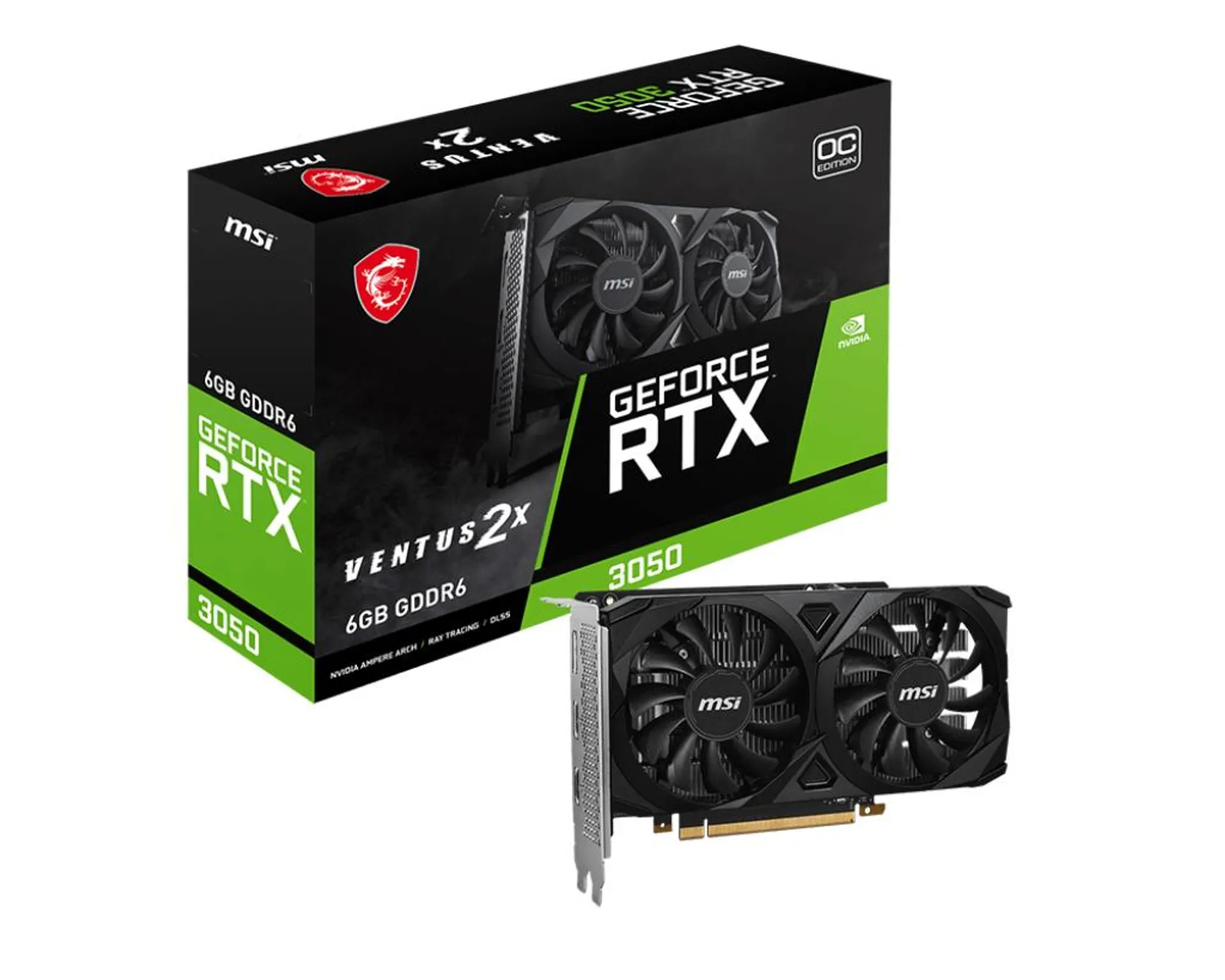 MSI Geforce RTX 3050 VENTUS 2X 6G OC