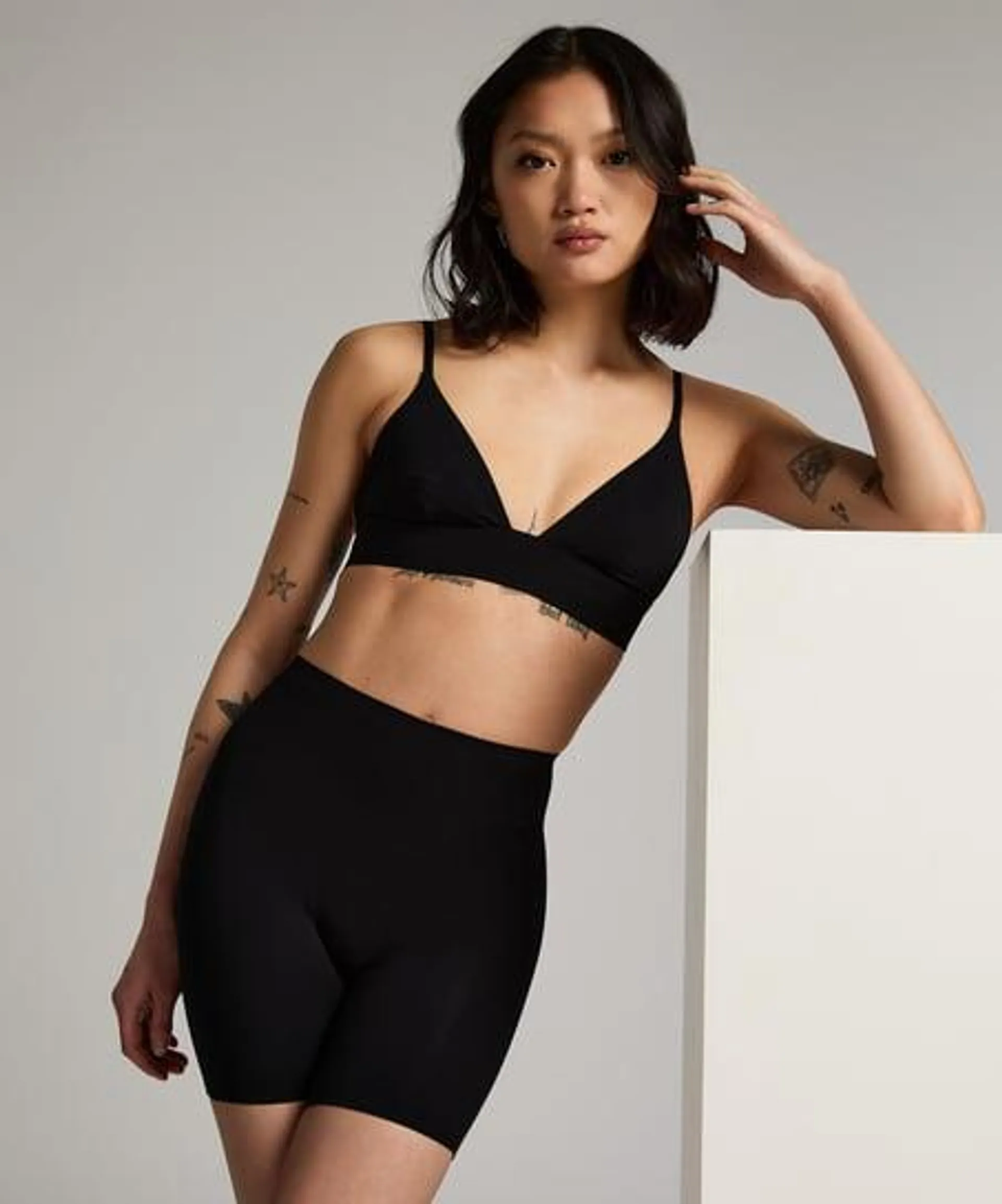 Triangel bralette Smooth - Zwart