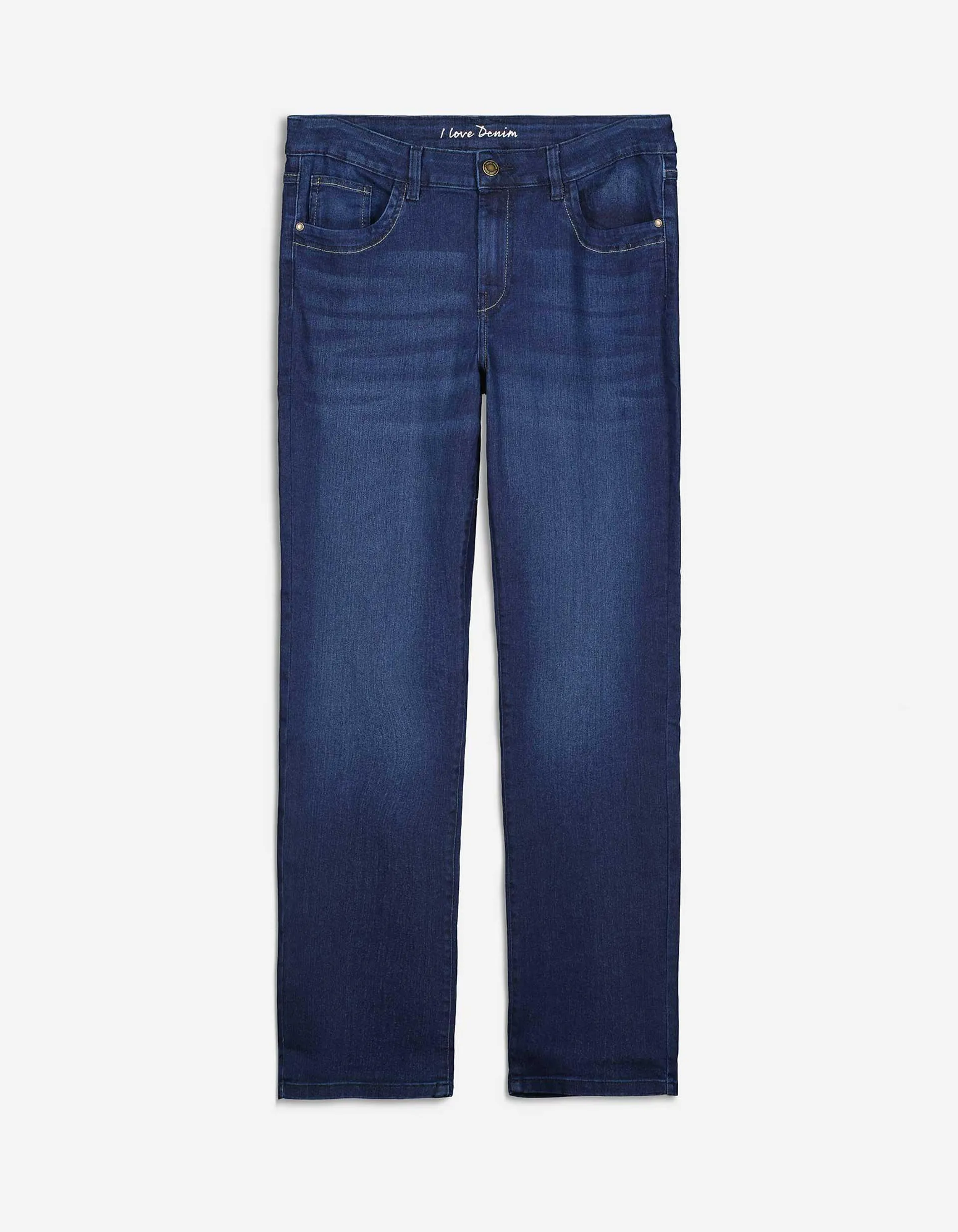 Jeans - Straight fit - donkerblauw