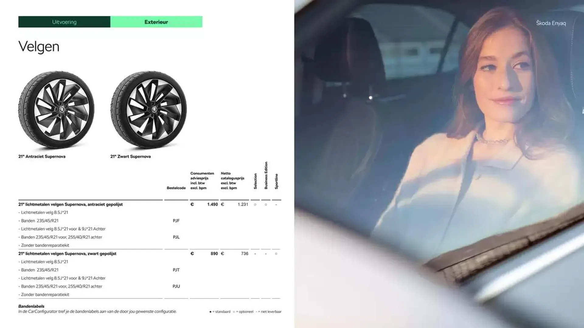 Škoda Enyaq prijslijst per 1 oktober 2024 van 29 oktober tot 29 oktober 2025 - Folder pagina 10