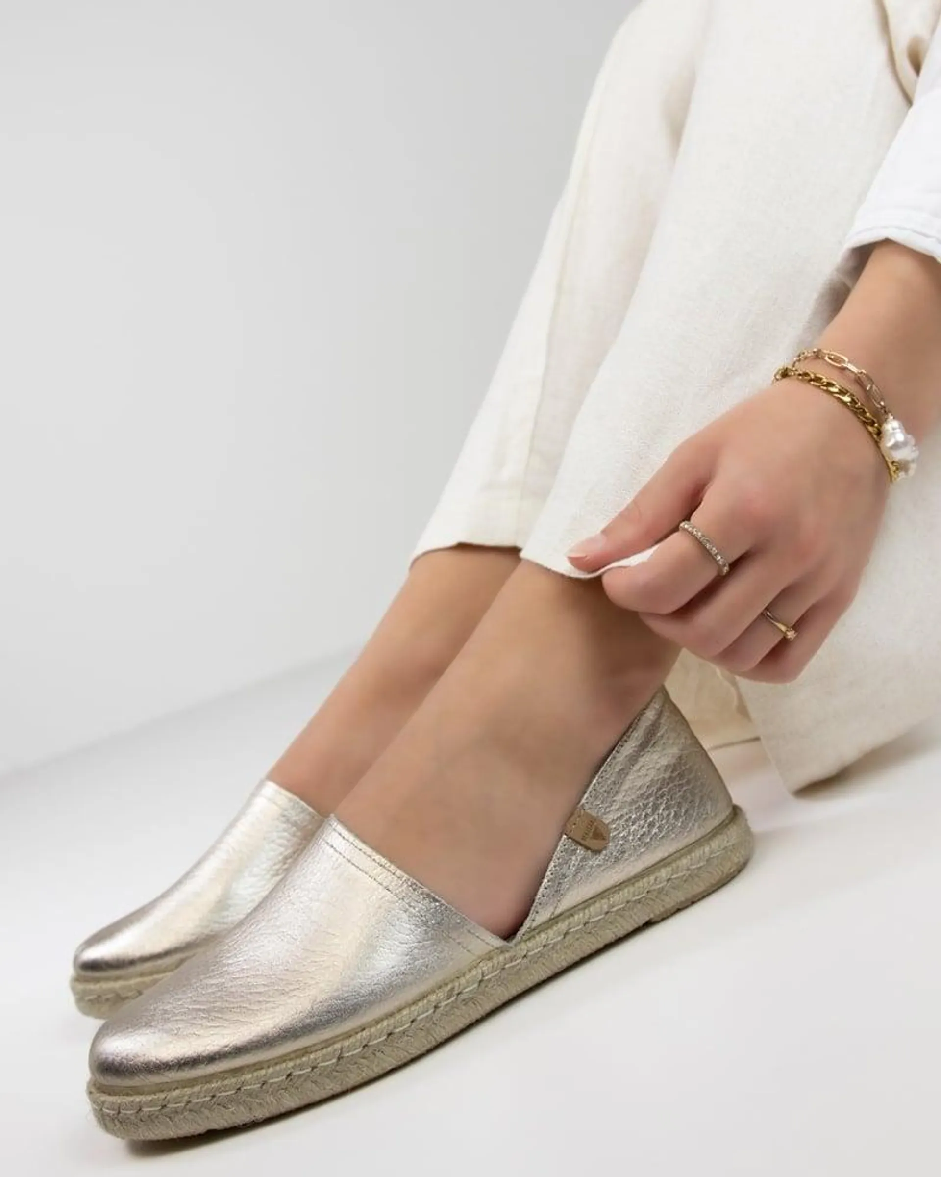 Espadrilles - goud