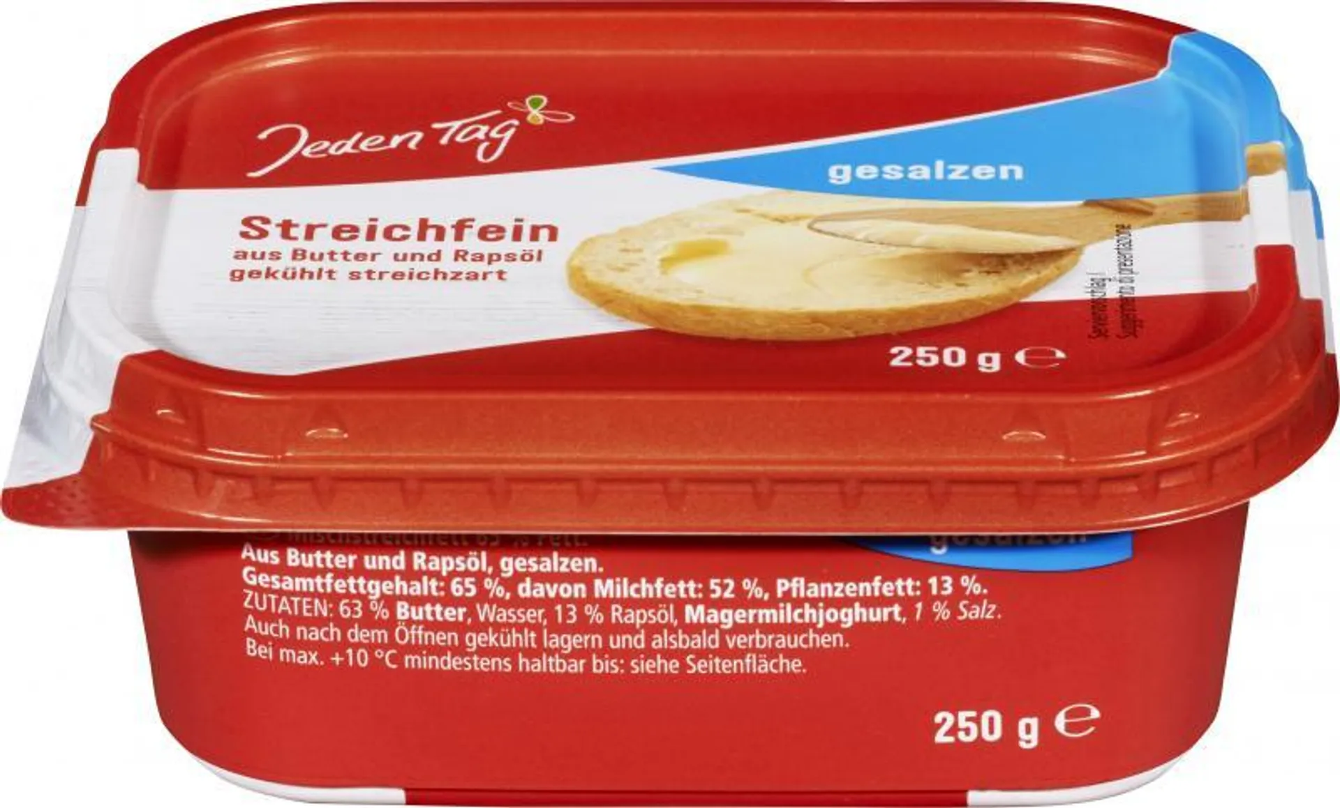 Jeden Tag Streichfein gesalzen 250 g