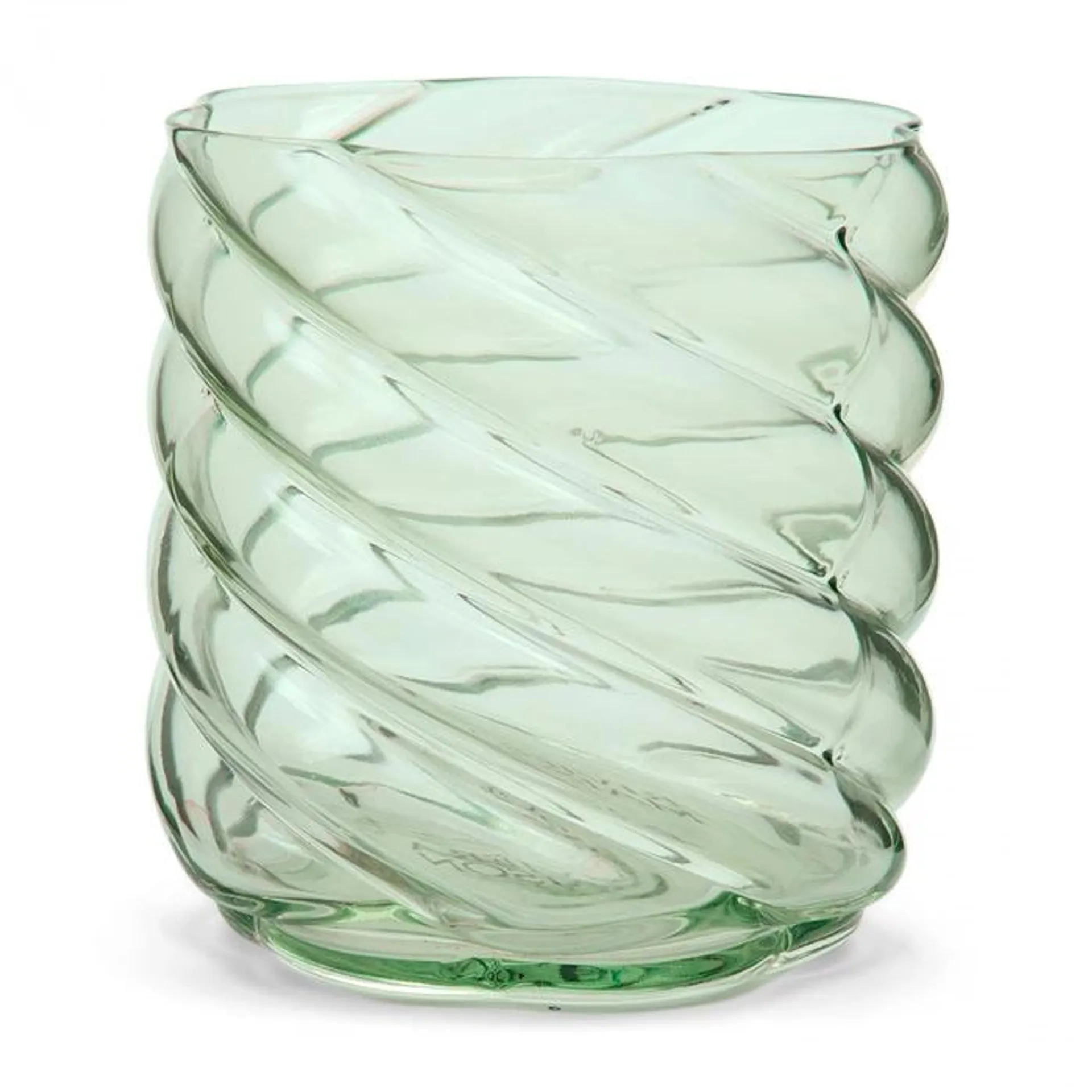 Waxinelichthouder Swirl, Donkergroen