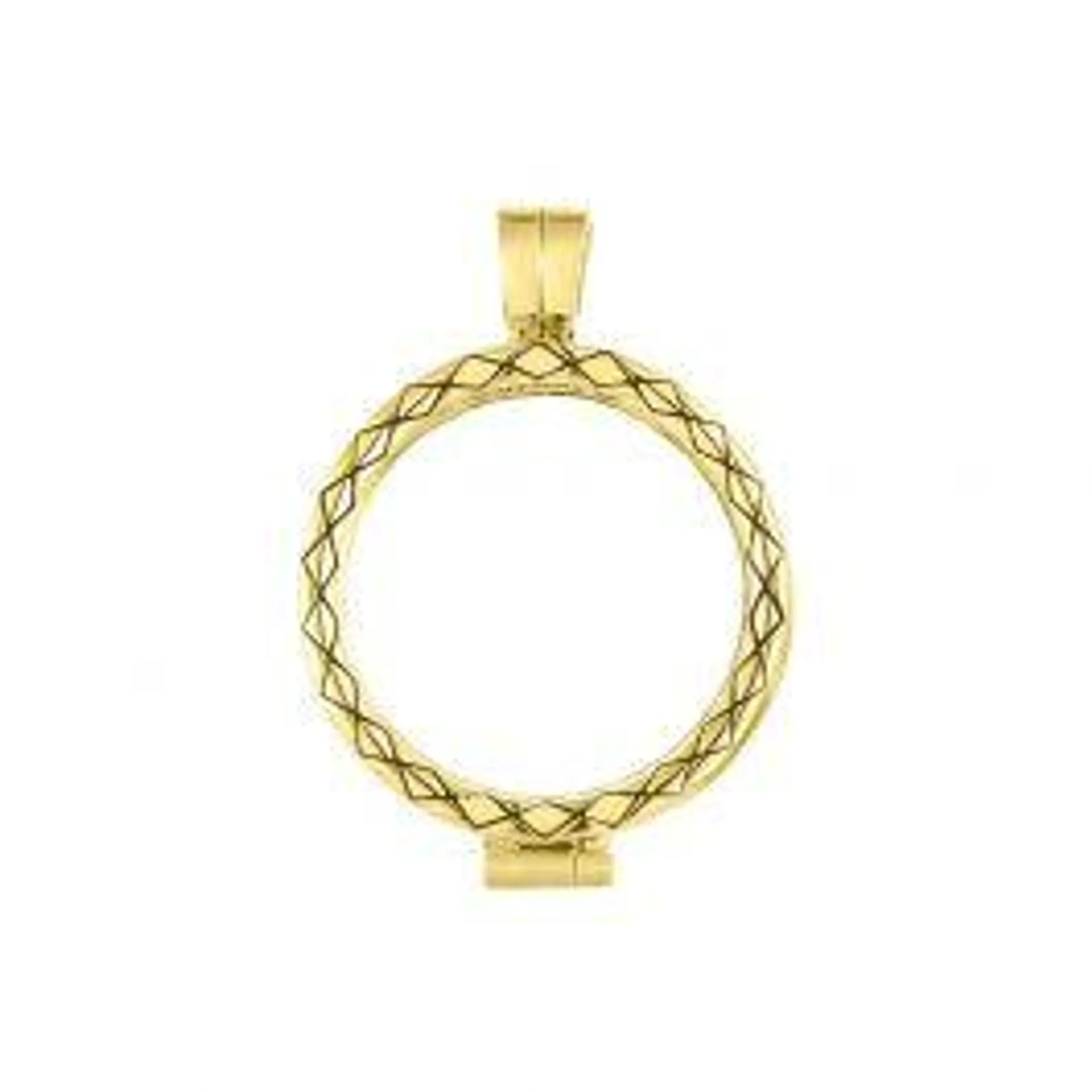 Mezza (24mm) medallion Spiga (925/1Mgold-plated)