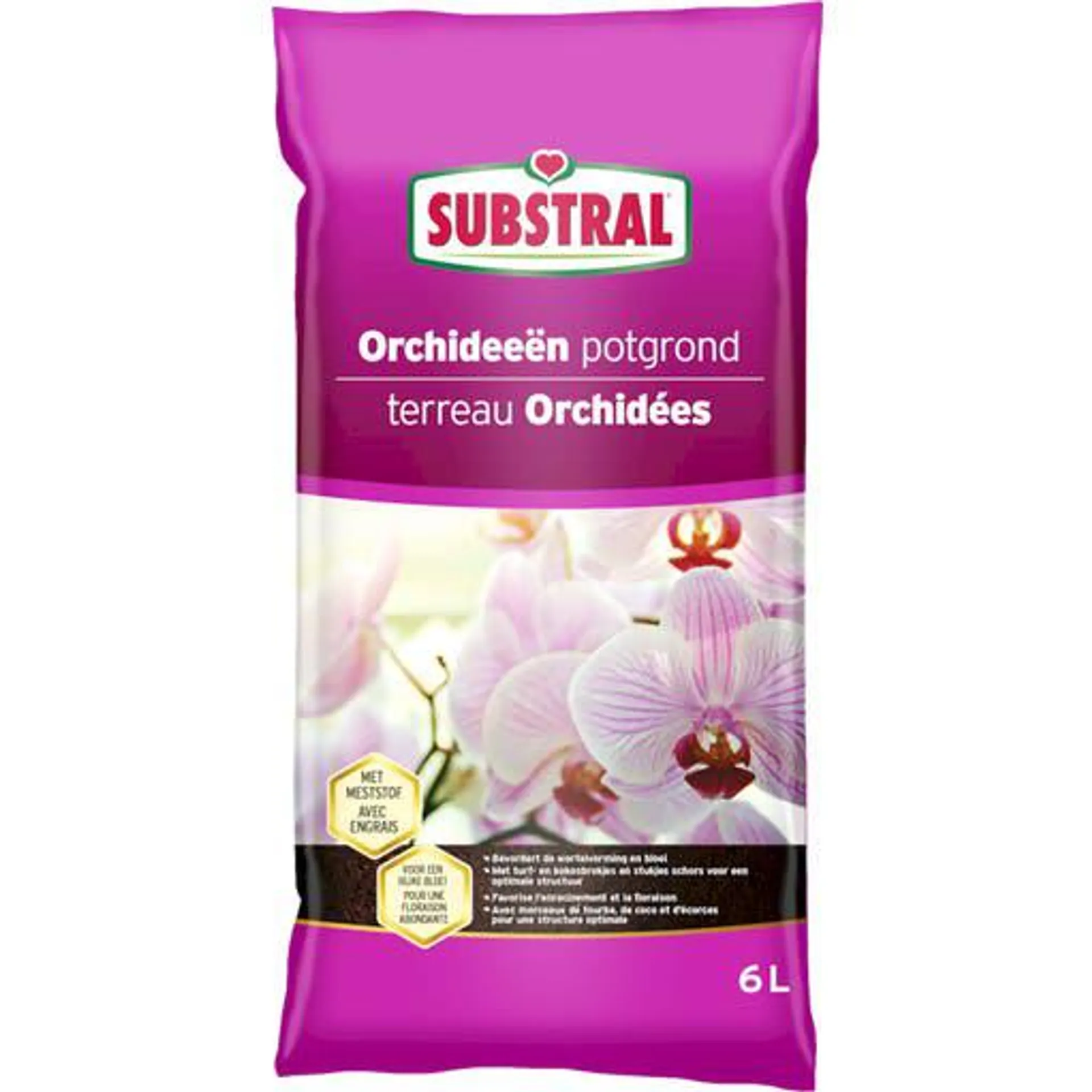 Potgrond voor orchideeën 6 l