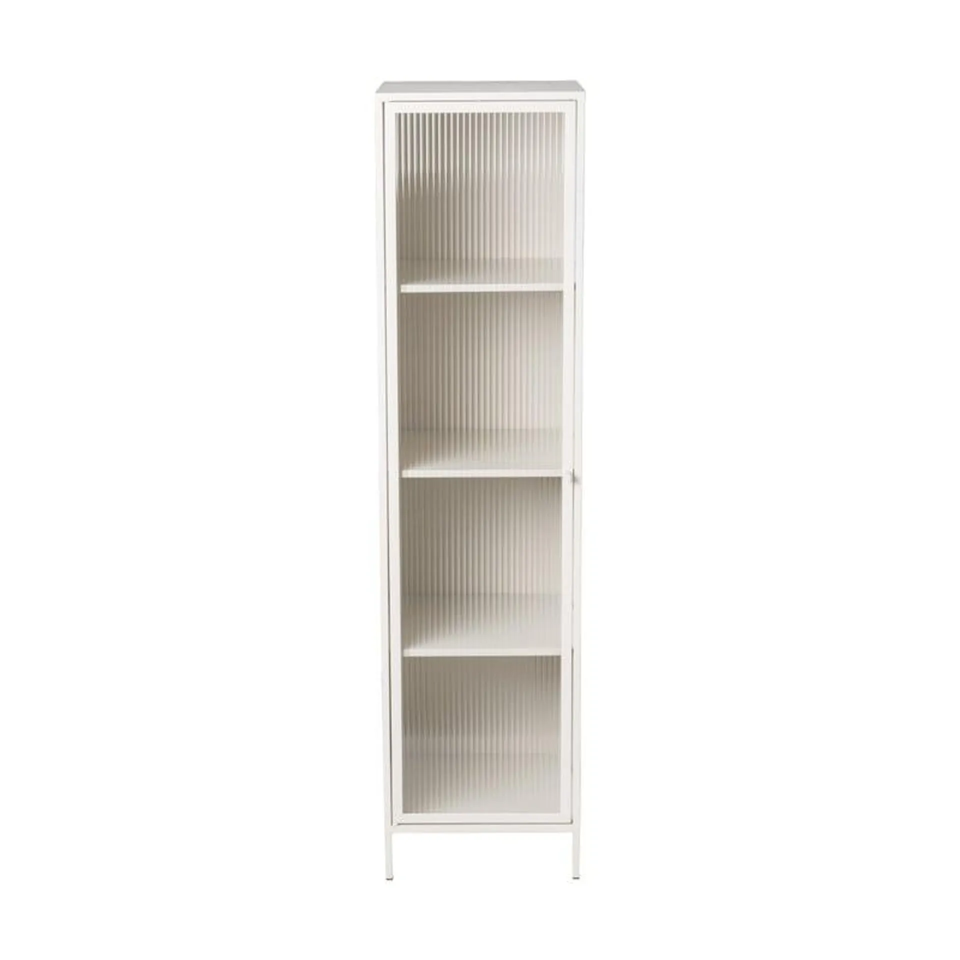Hoge kast Luca met deurtje - beige - 160x42x40 cm