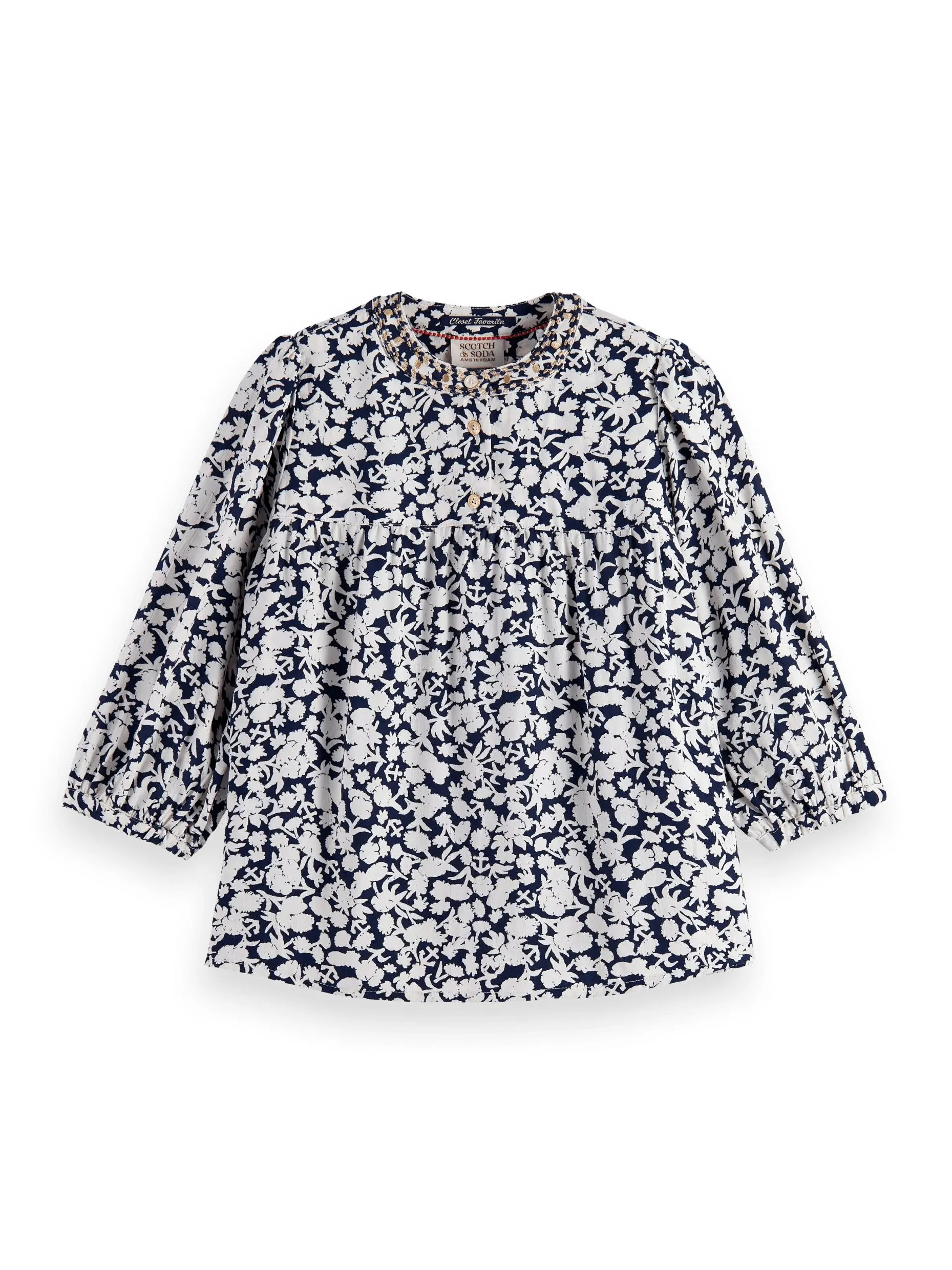 Blouse met bloemenprint