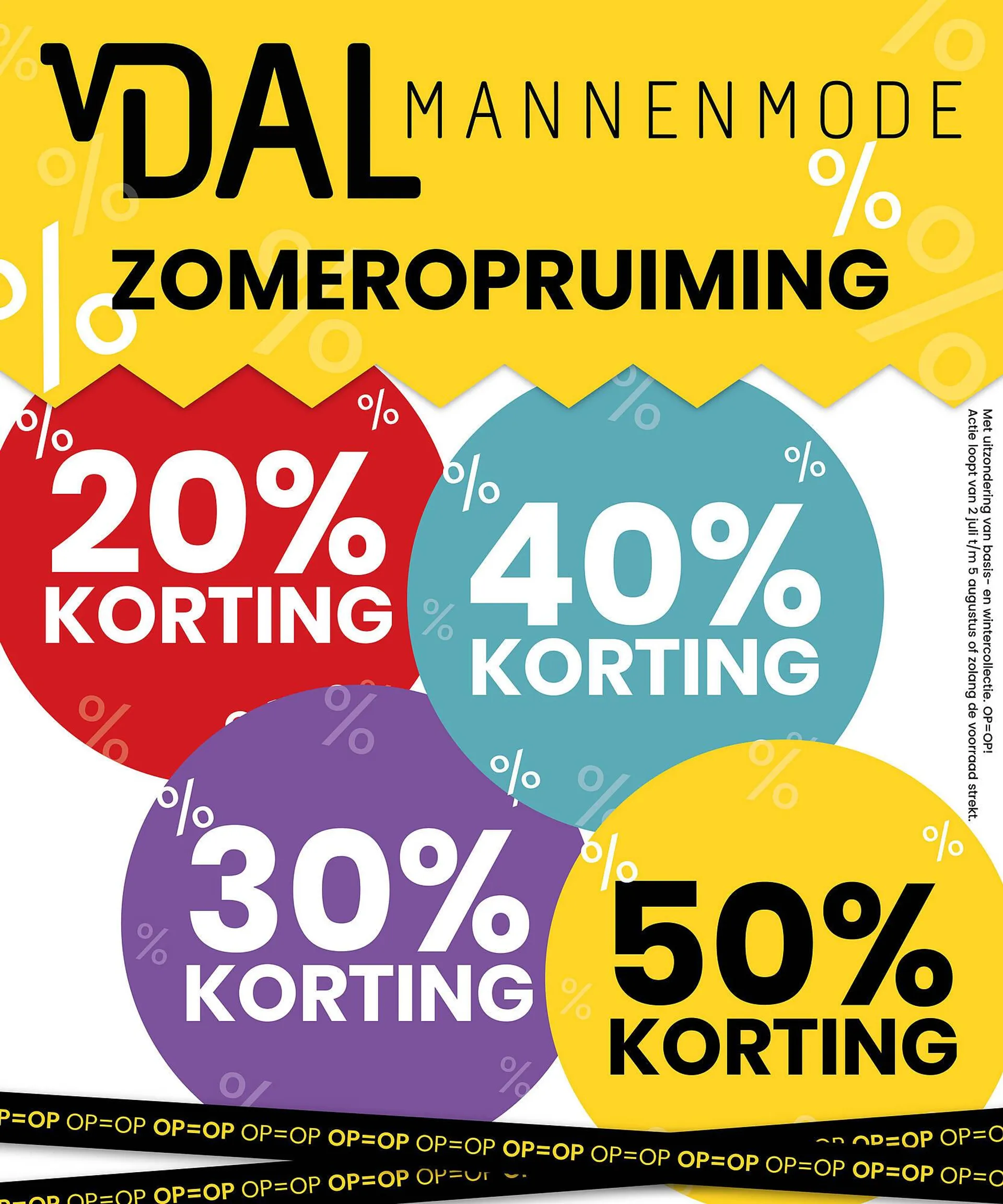 Van Dal Mannenmode folder van 2 juli tot 5 augustus 2025 - Folder pagina 1