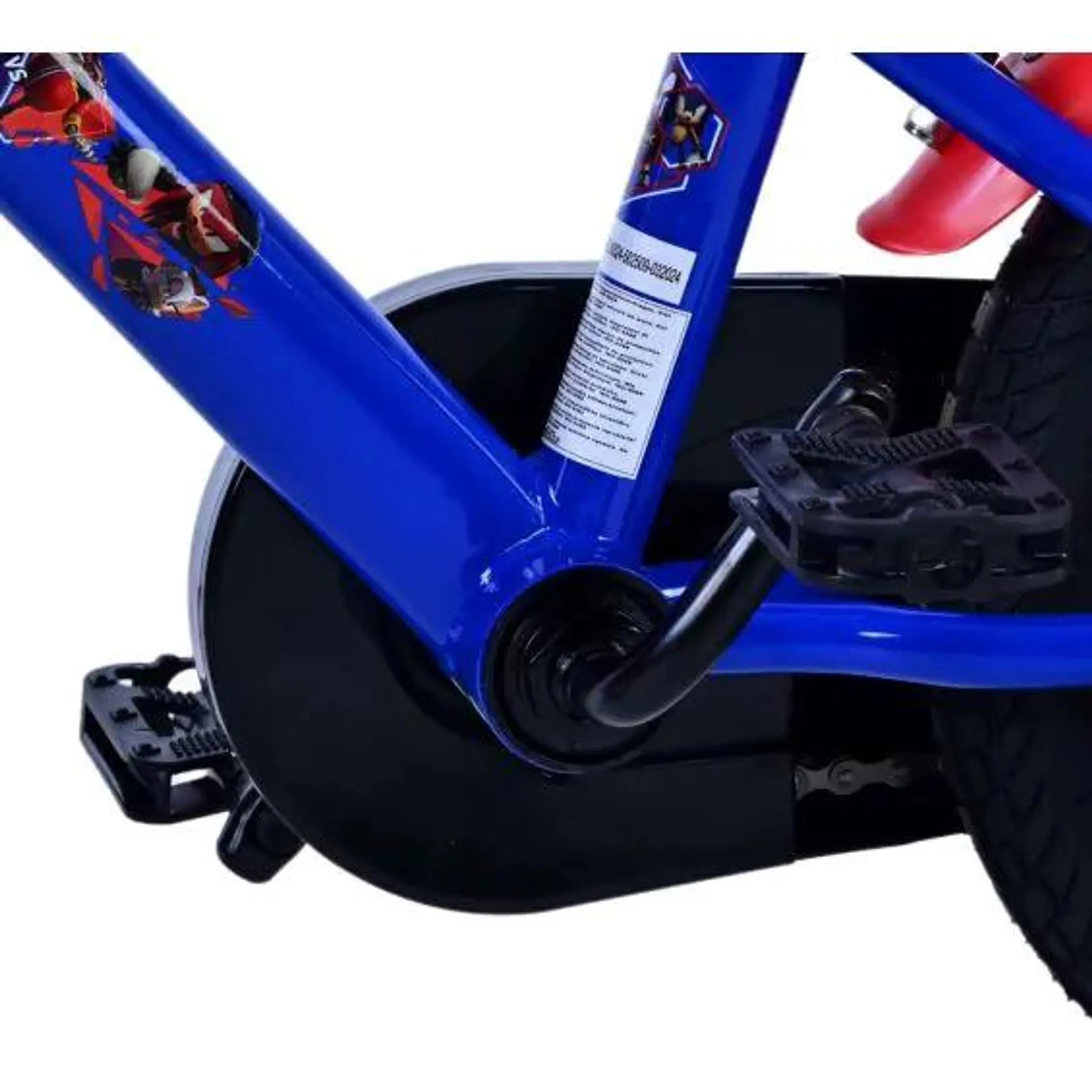 Sonic kinderfiets jongens 12 inch blauw