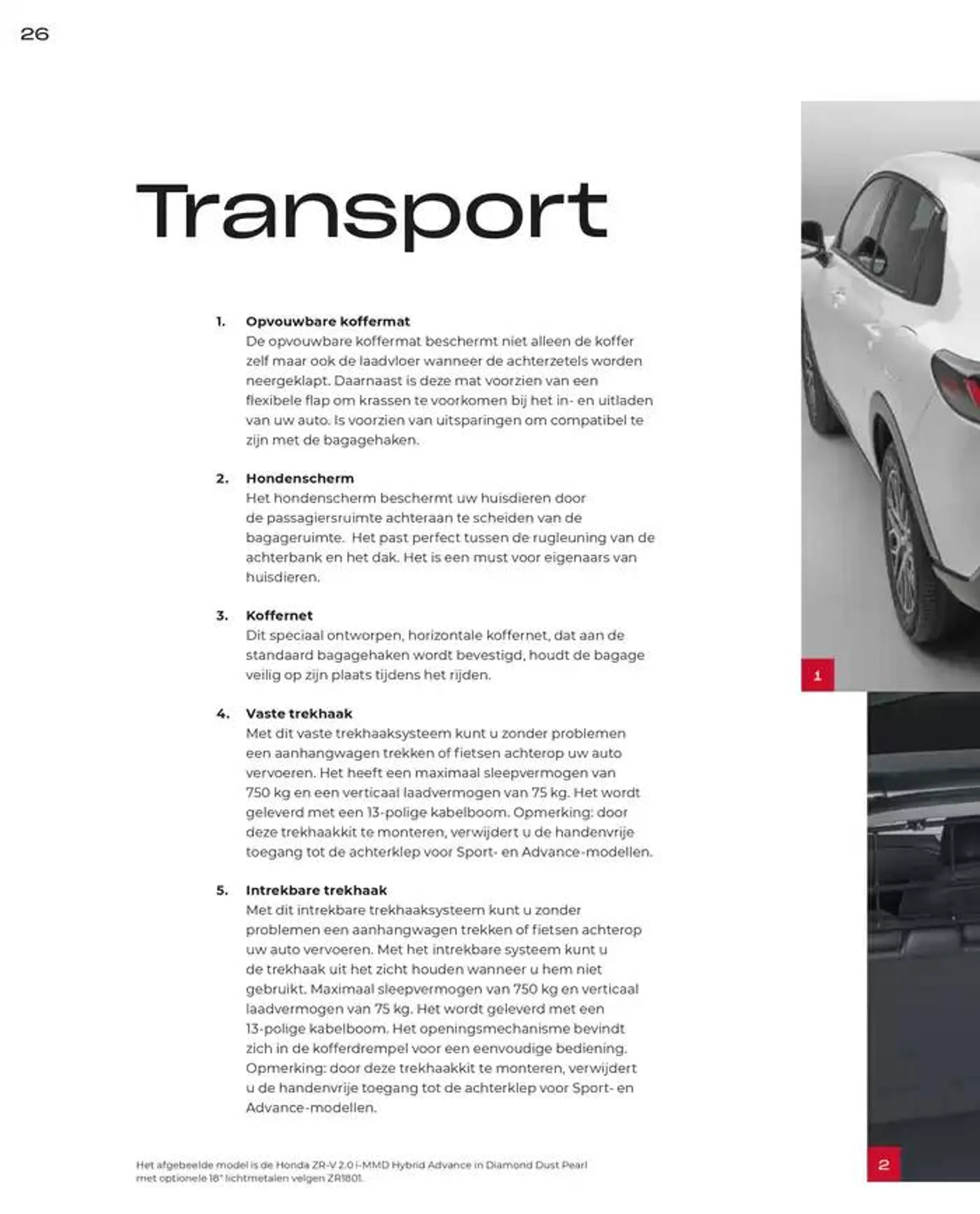 ZR-V Accessories van 19 november tot 30 juni 2025 - Folder pagina 26
