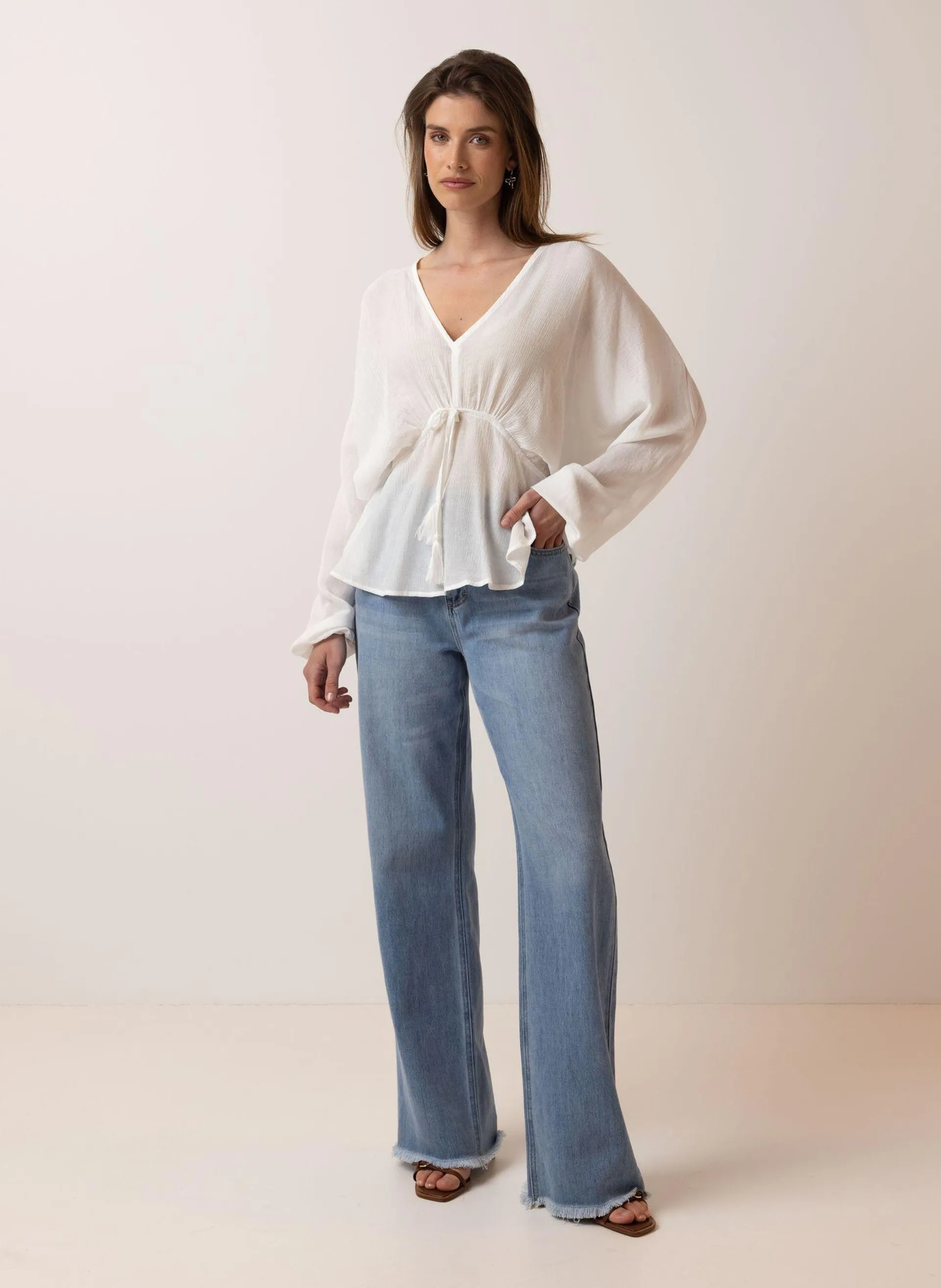 Off-white blouse