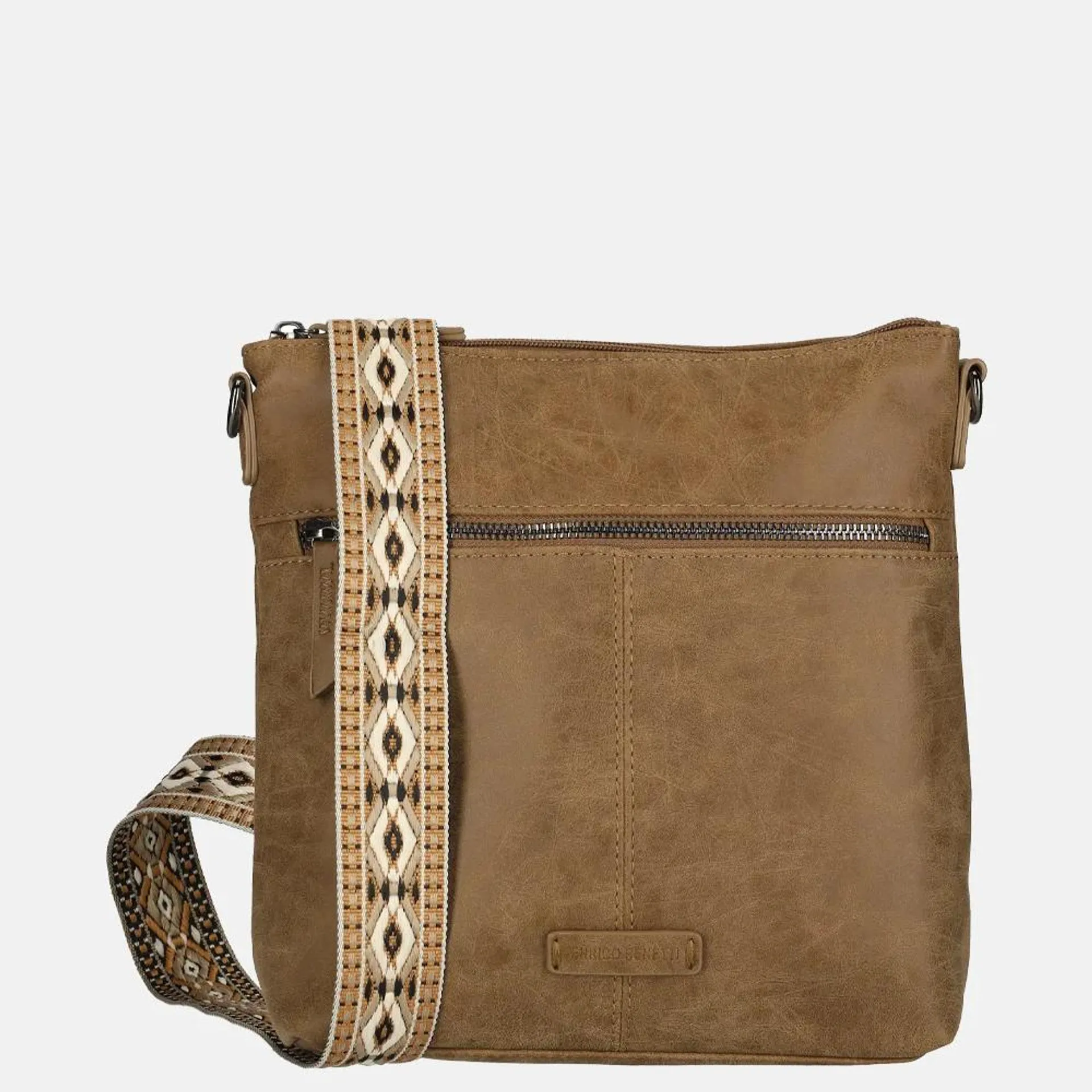 Enrico Benetti Indy crossbody tas camel