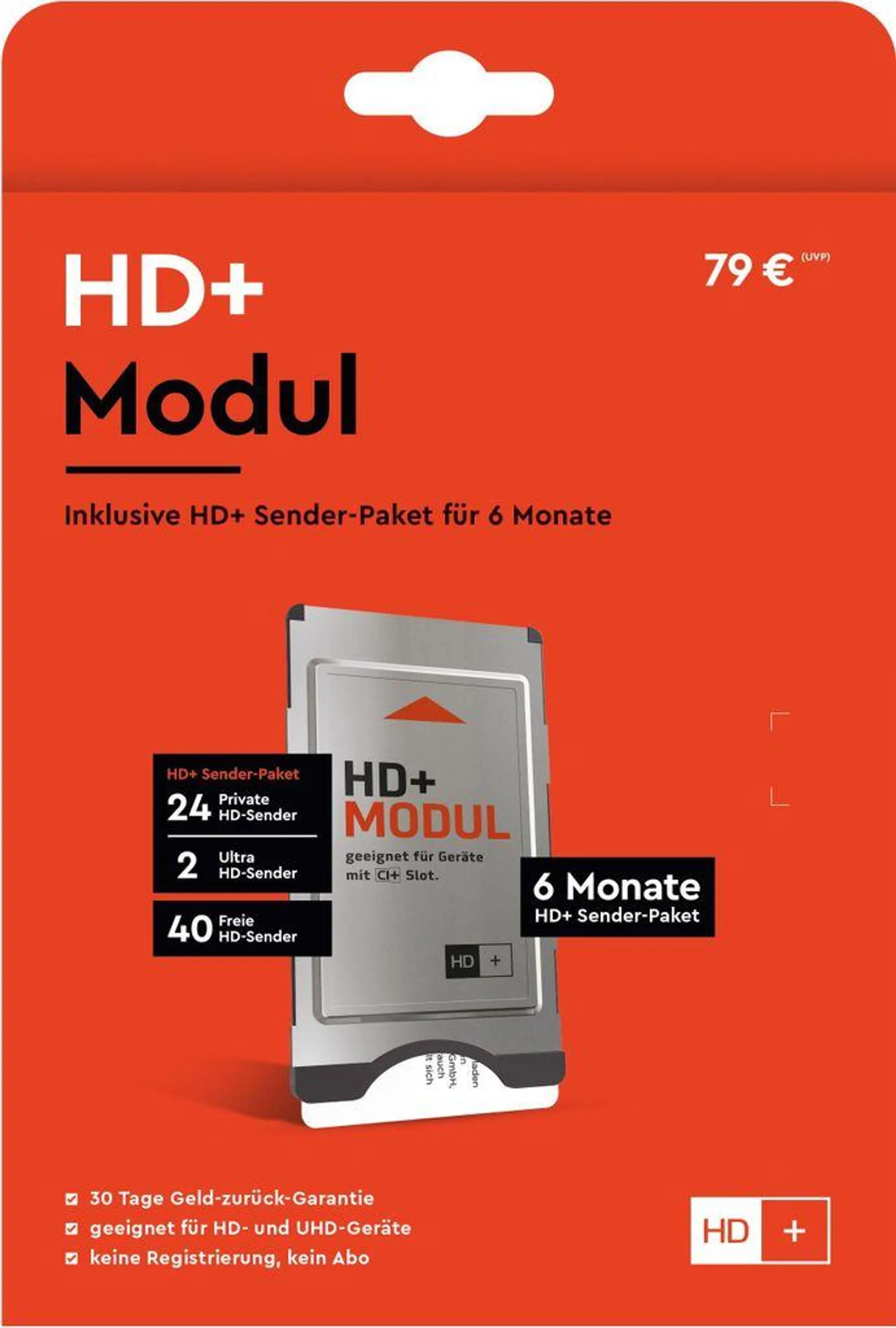 HD+ Modul inkl. HD+ Sender-Paket für 6 Monate gratis