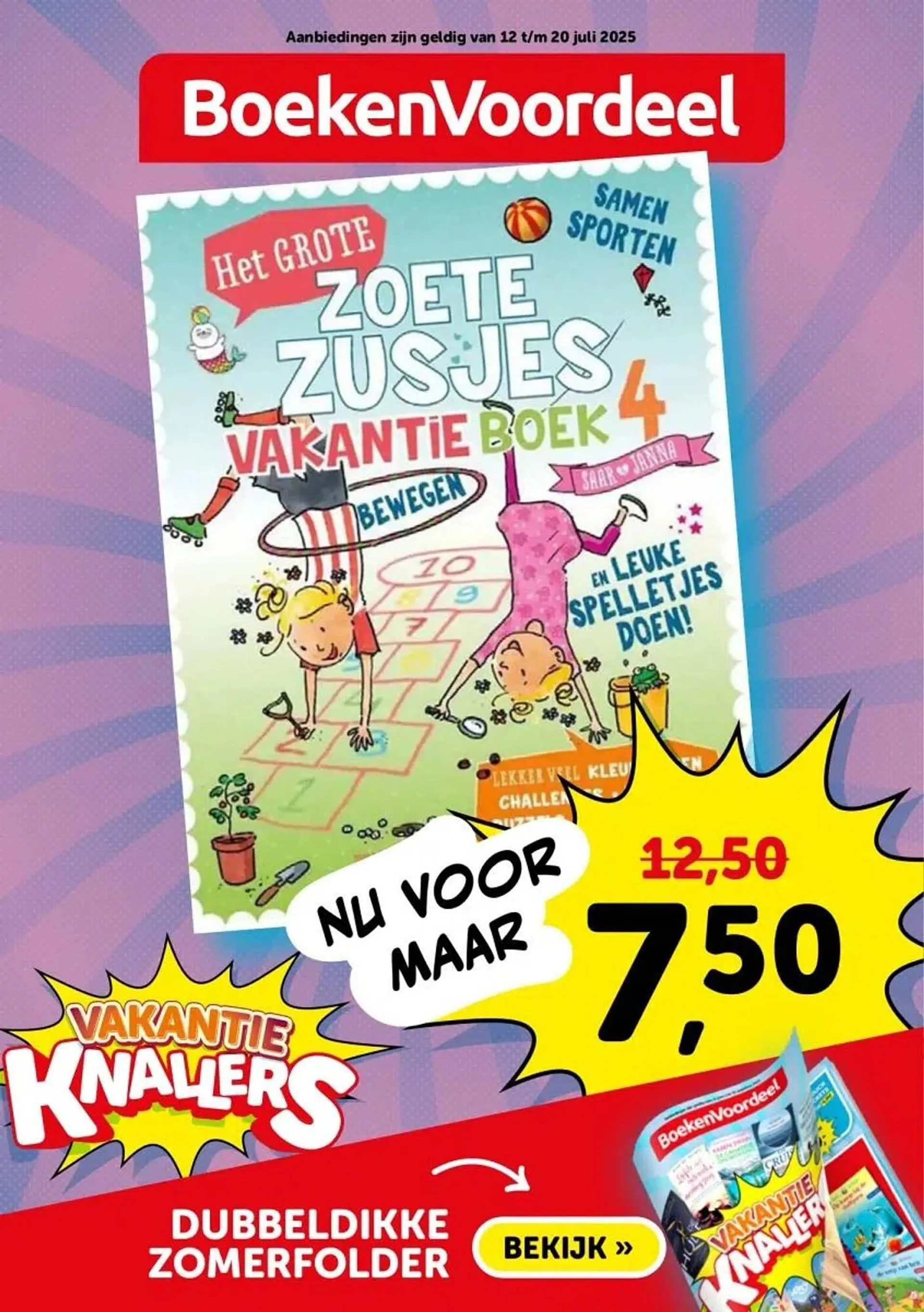 Boekenvoordeel folder van 12 juli tot 20 juli 2025 - Folder pagina 1