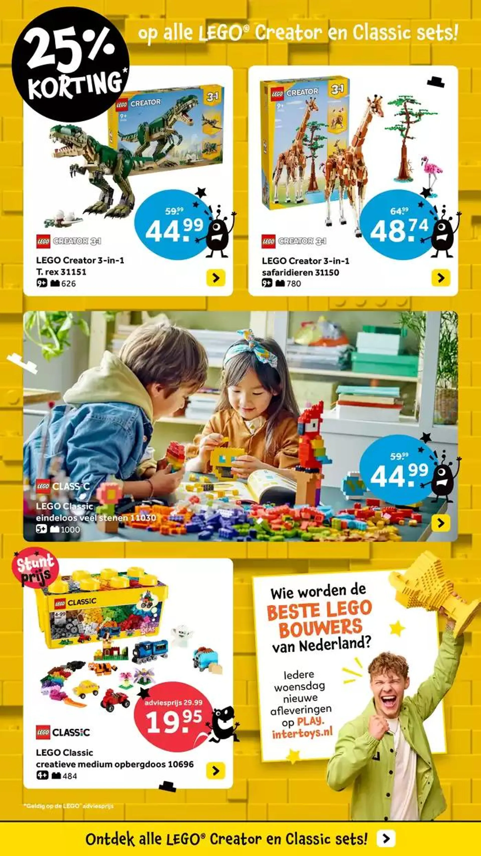 Intertoys LEGO NK bouwen folder Creator-Classic van 31 oktober tot 14 november 2024 - Folder pagina 3