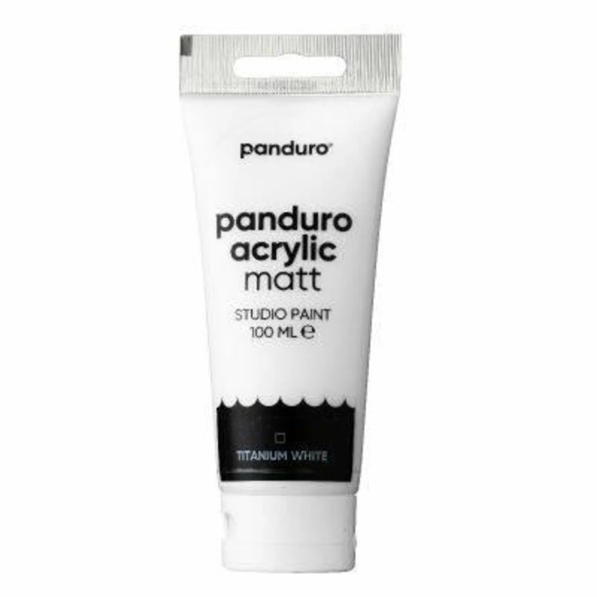 Panduro acrylverf mat - 100 ml - titaanwit