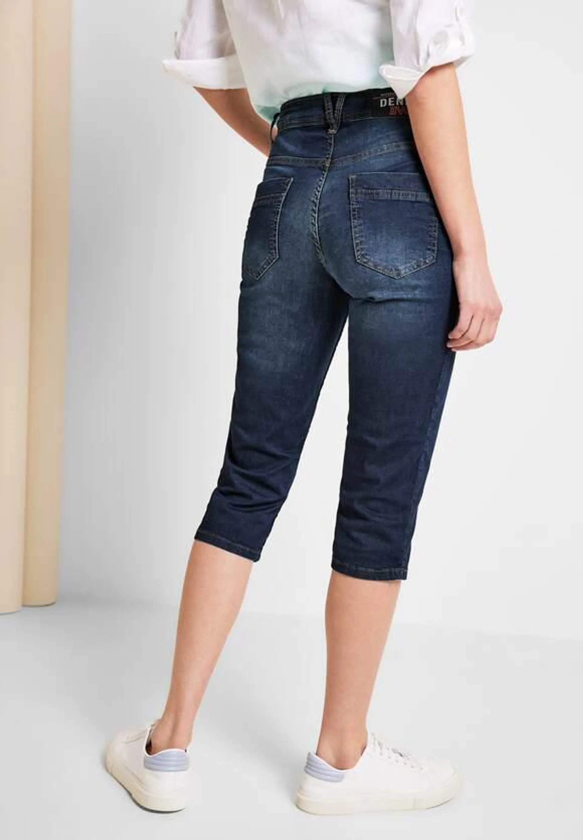 Slim fit capri-jeans