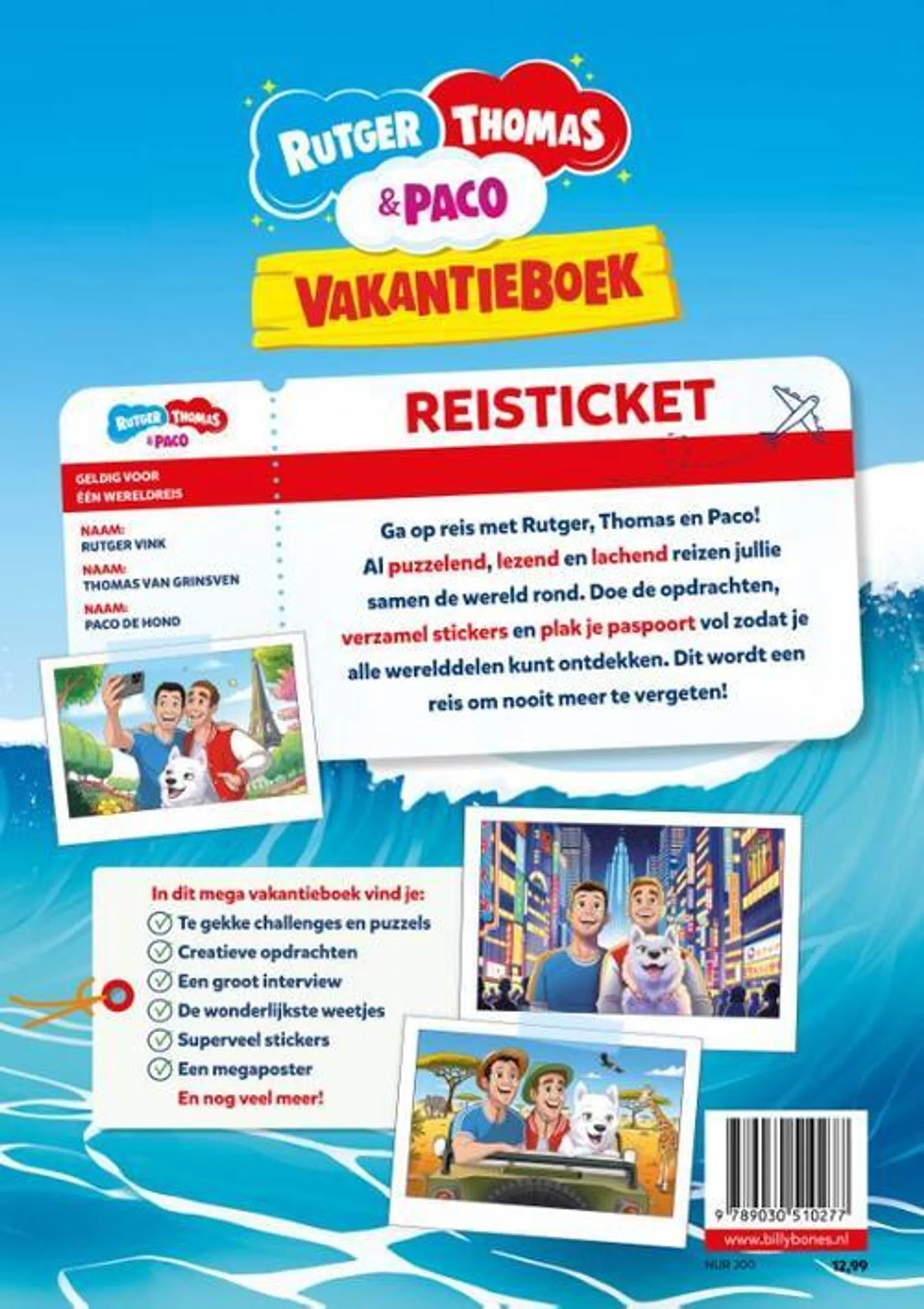 Het Vakantieboek van Rutger, Thomas & Paco