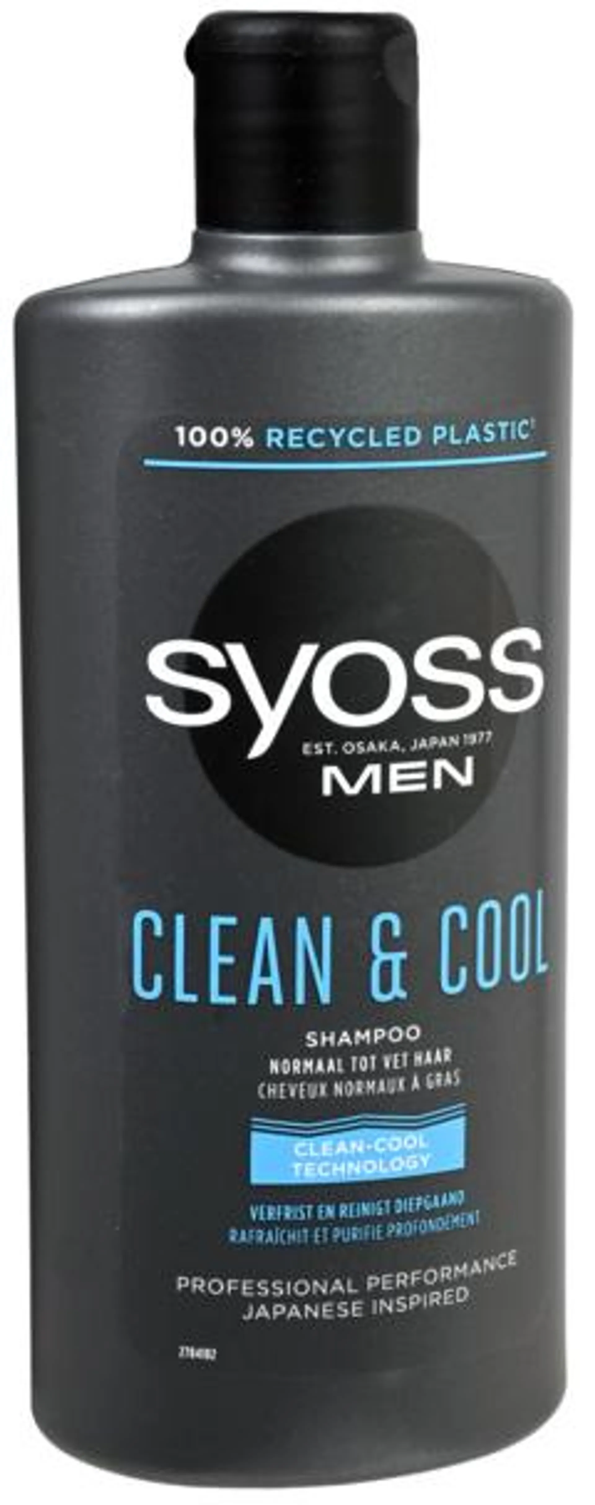 2 Flessen Syoss Shampoo For Men Clean & Cool 440ml