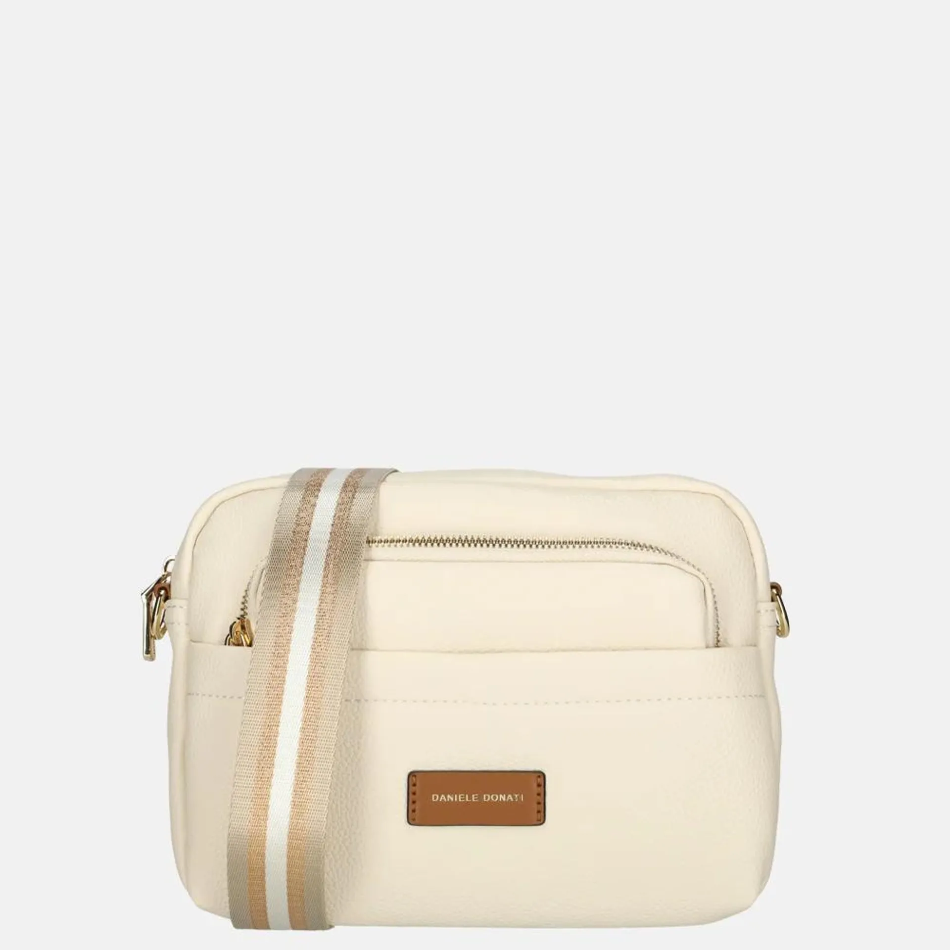 Daniele Donati crossbody tas light beige