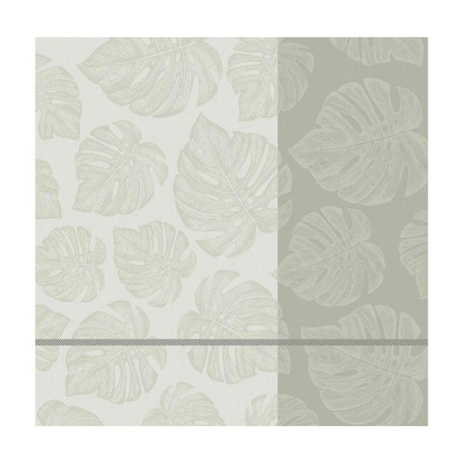 DDDDD Theedoek Monstera 60x65cm - cream - set van 6