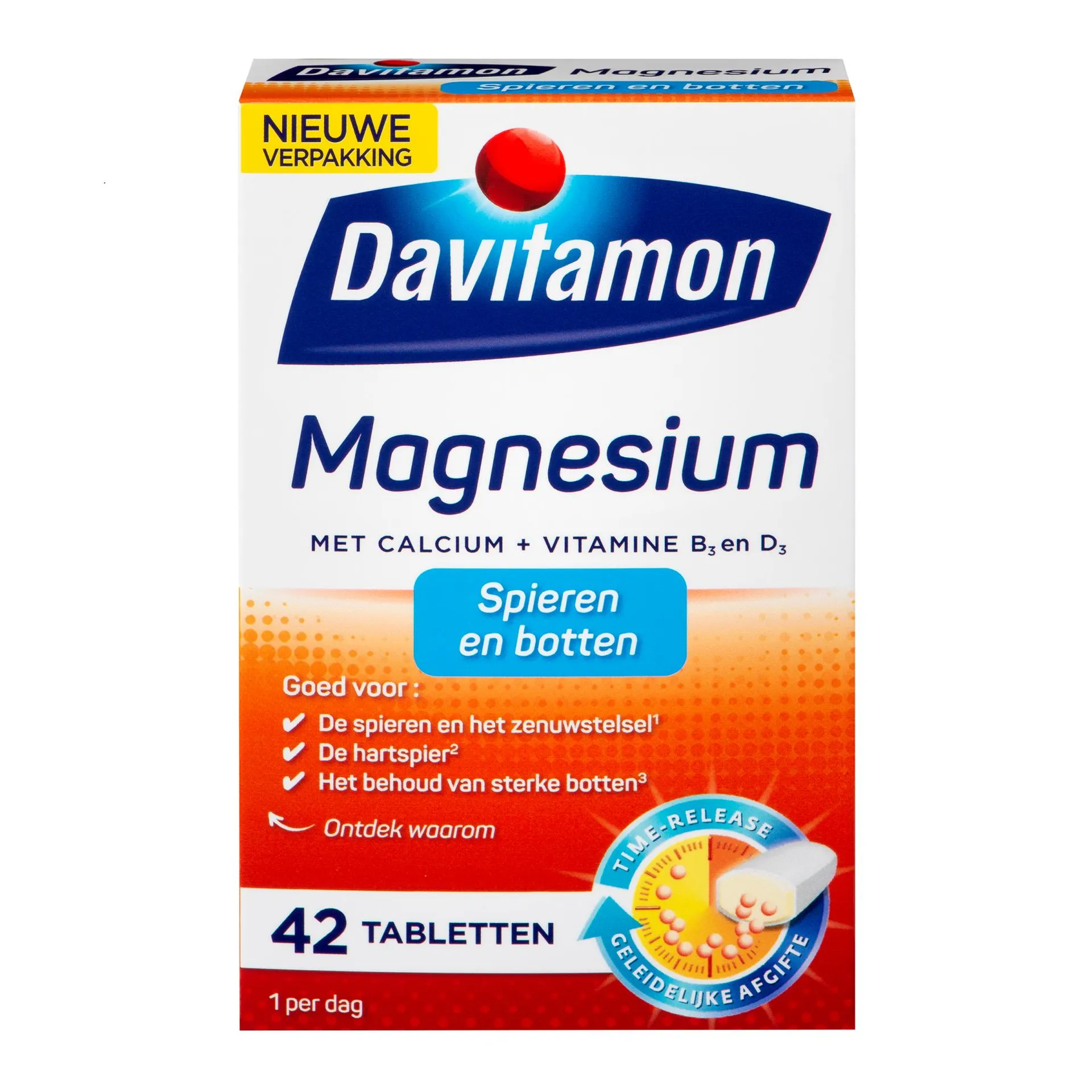 Davitamon Magnesium spieren en botten 42 tabletten