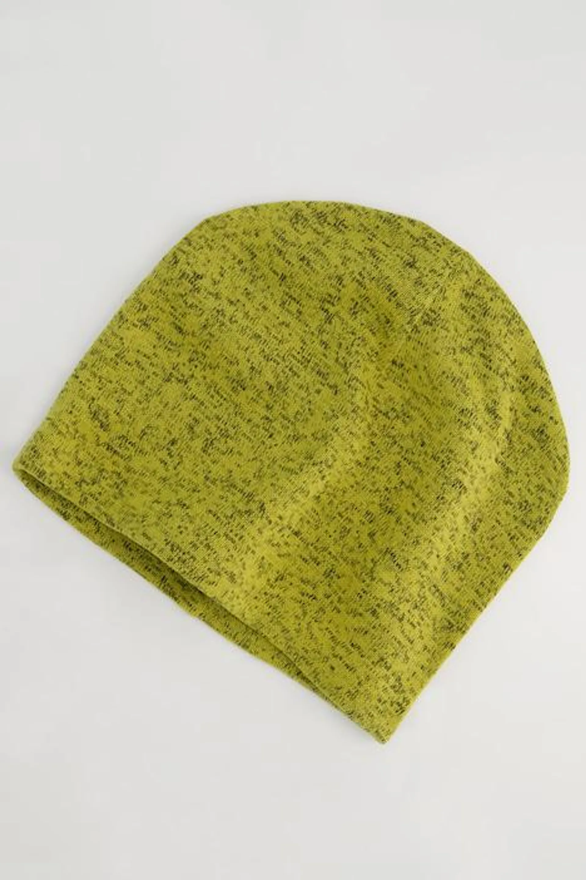 Bonnet en tricot, aspect chiné, intérieur duveteux