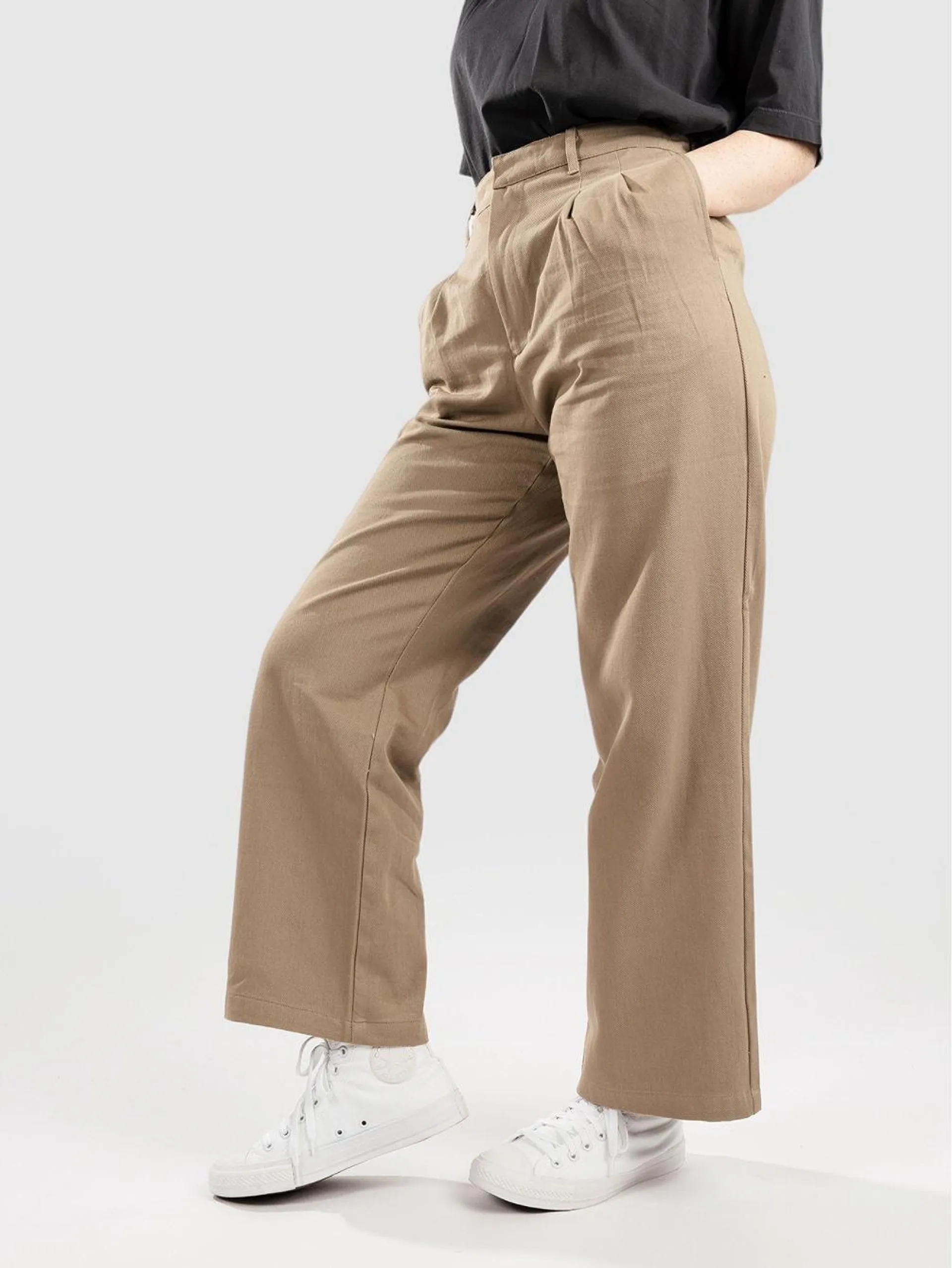 High Waist Chino Broek