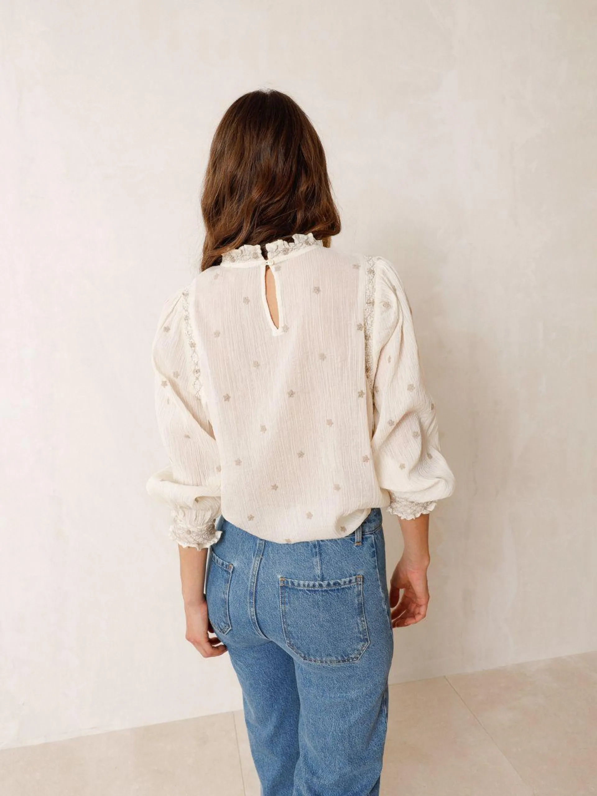 CREPE GAUZE BLOUSE