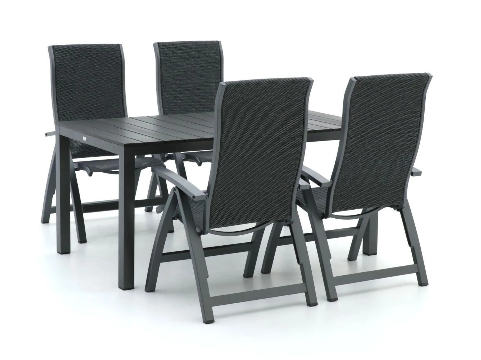 Bellagio Fermo/Fidenza 160cm dining tuinset 5-delig verstelbaar