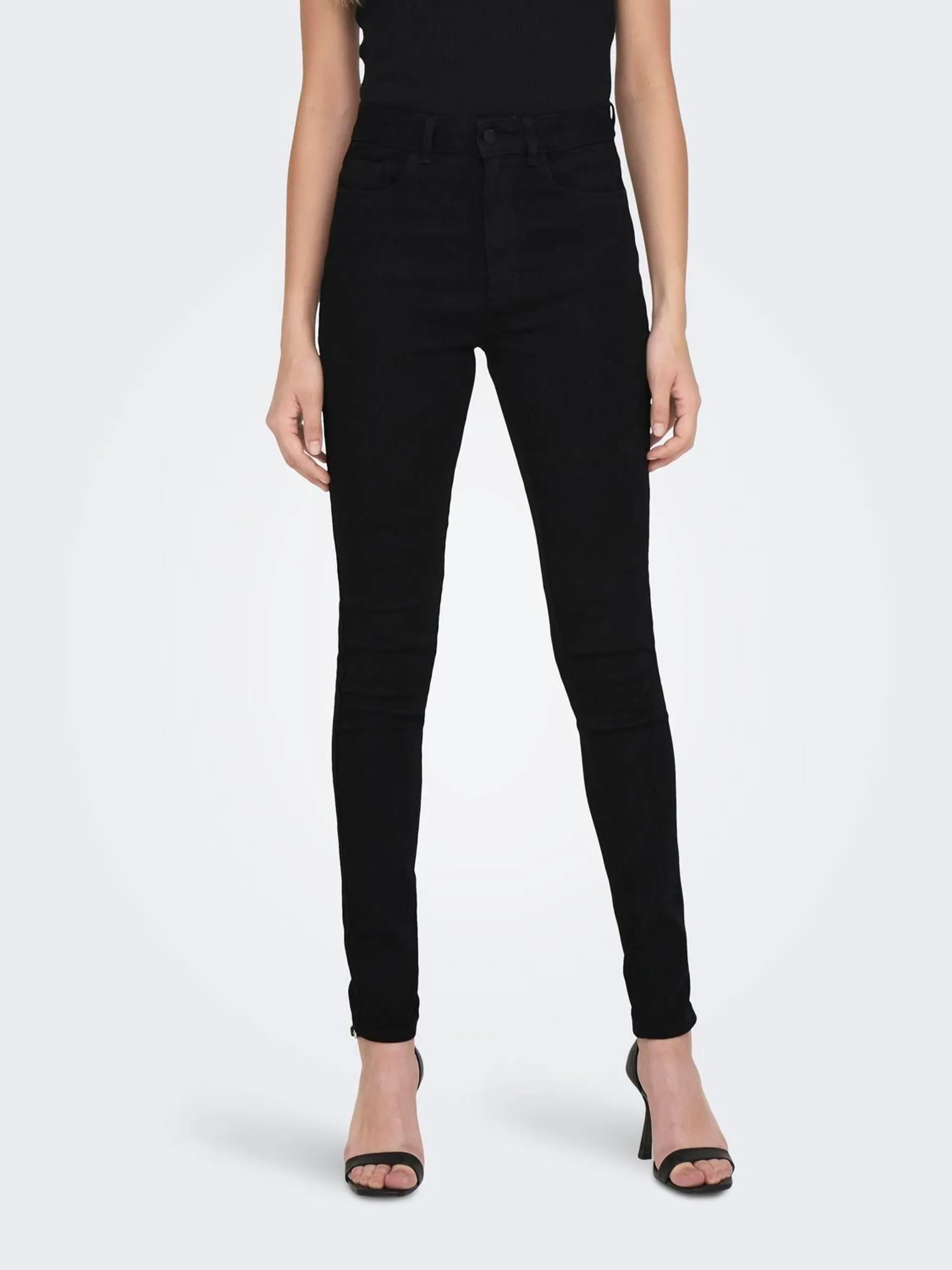 JDYMOON X-HIGH SKINNY SOLID BLK DNM