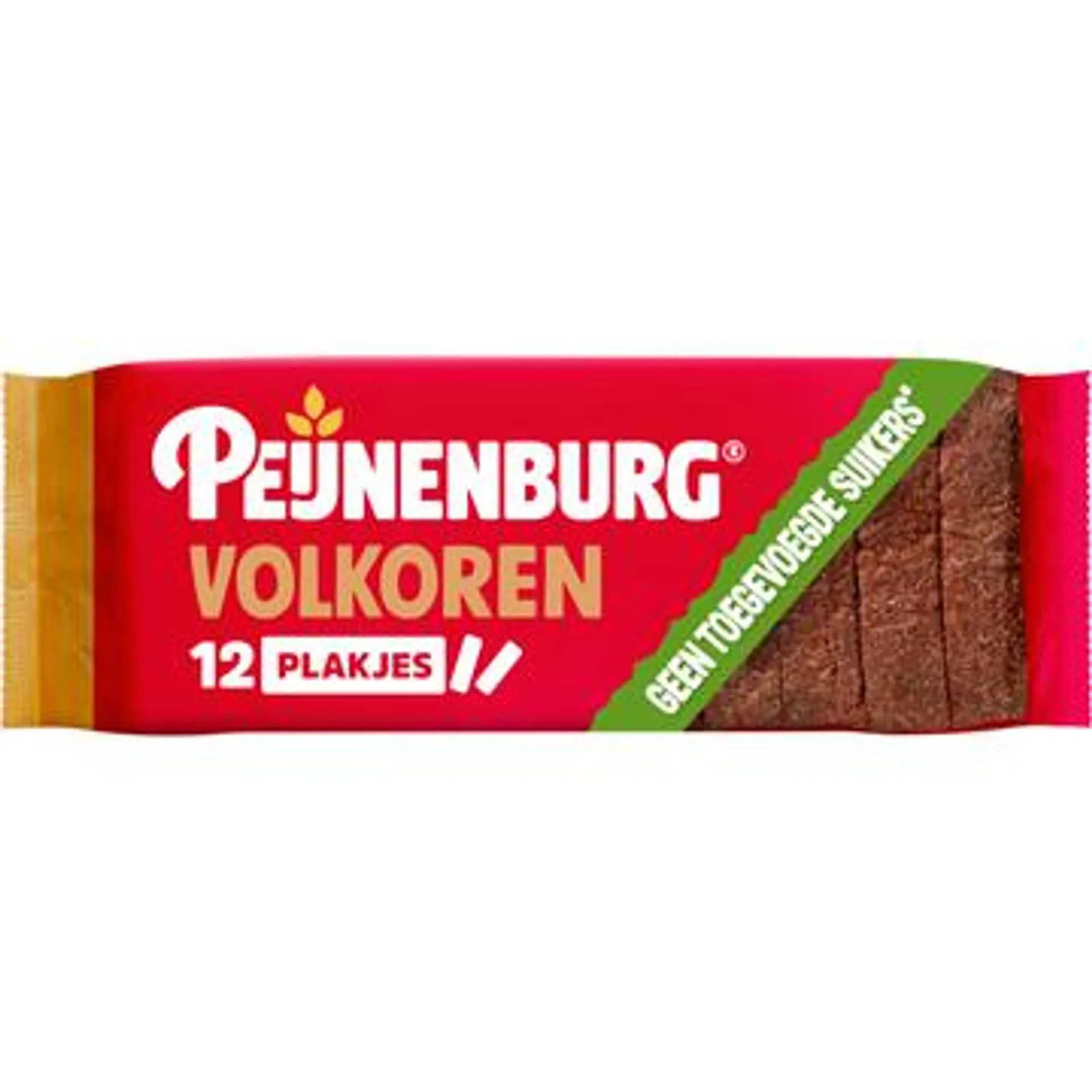 Peijnenburg ontbijtkoek volkoren geen suiker gesneden 345g