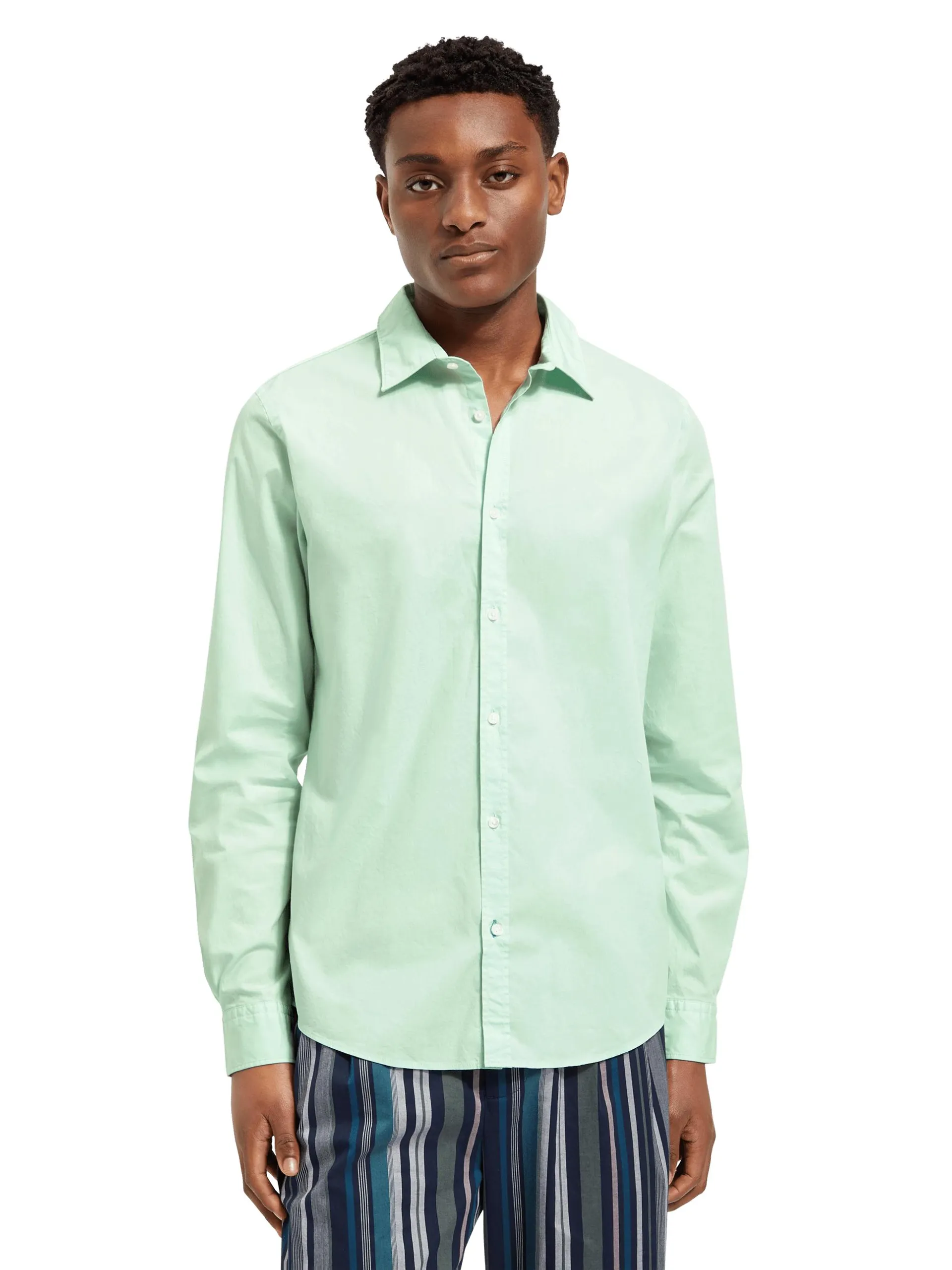 Slim fit poplin shirt