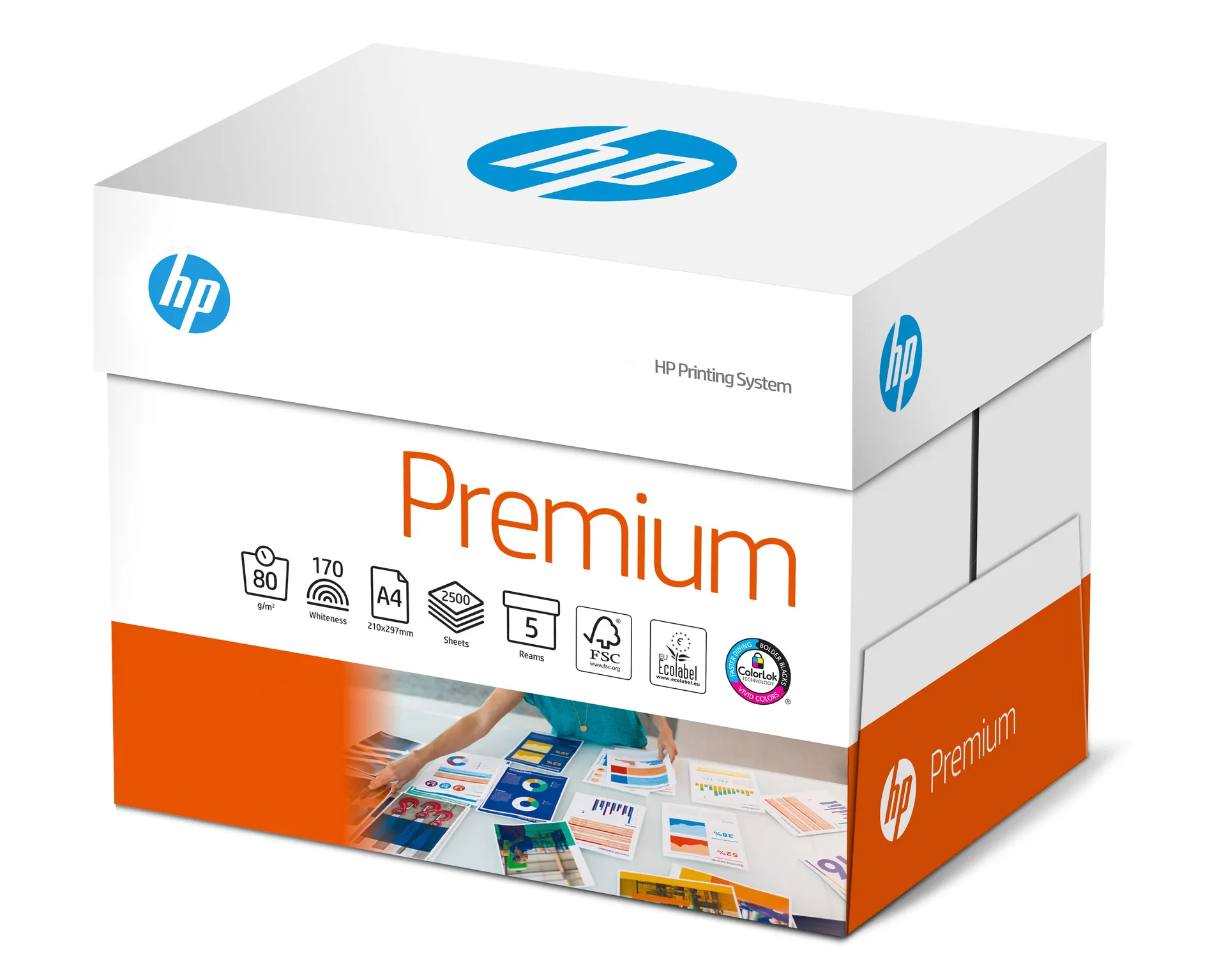 HP Premium Papier A4 80 g/m² Wit