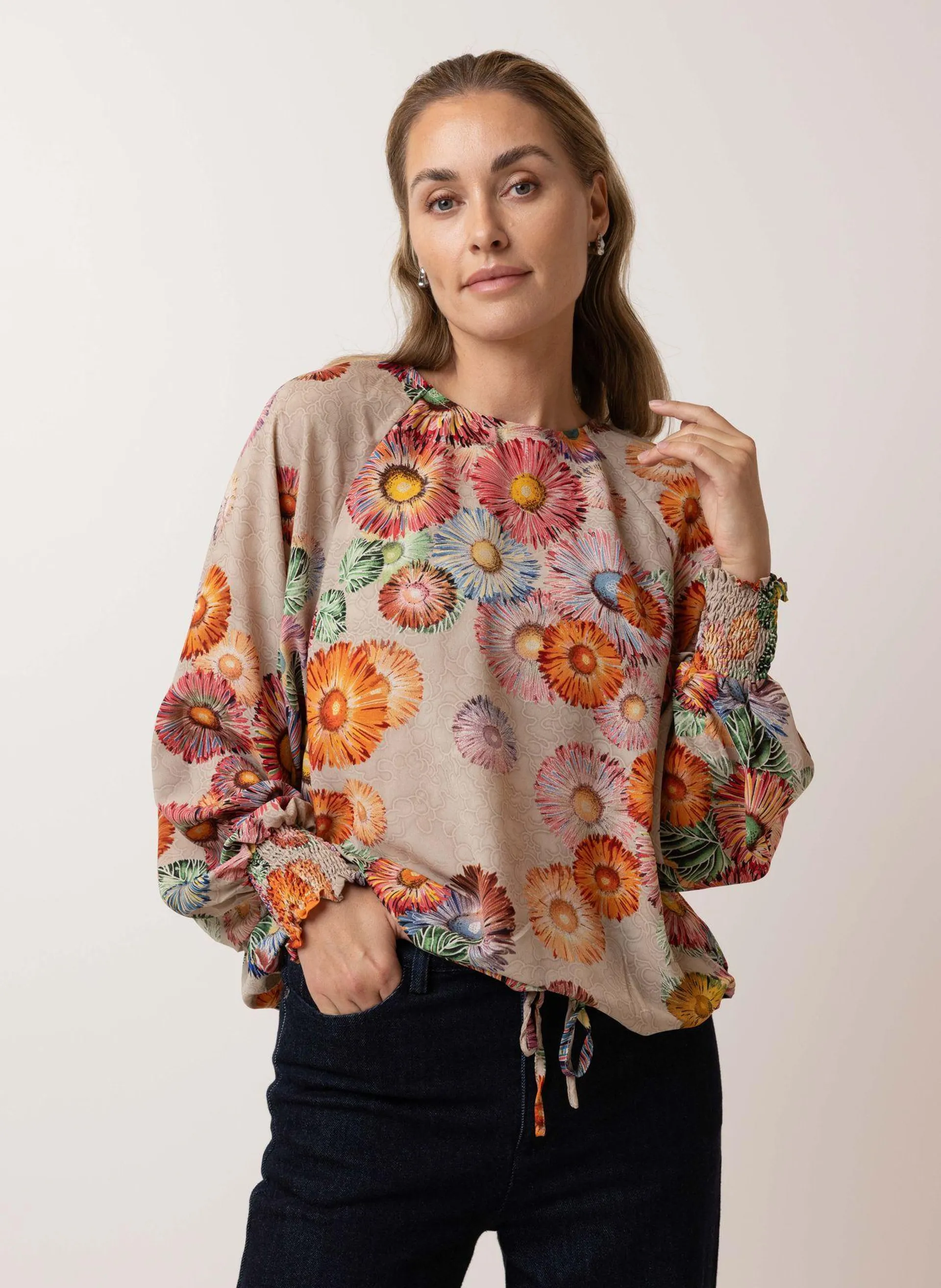 Meerkleurige blouse