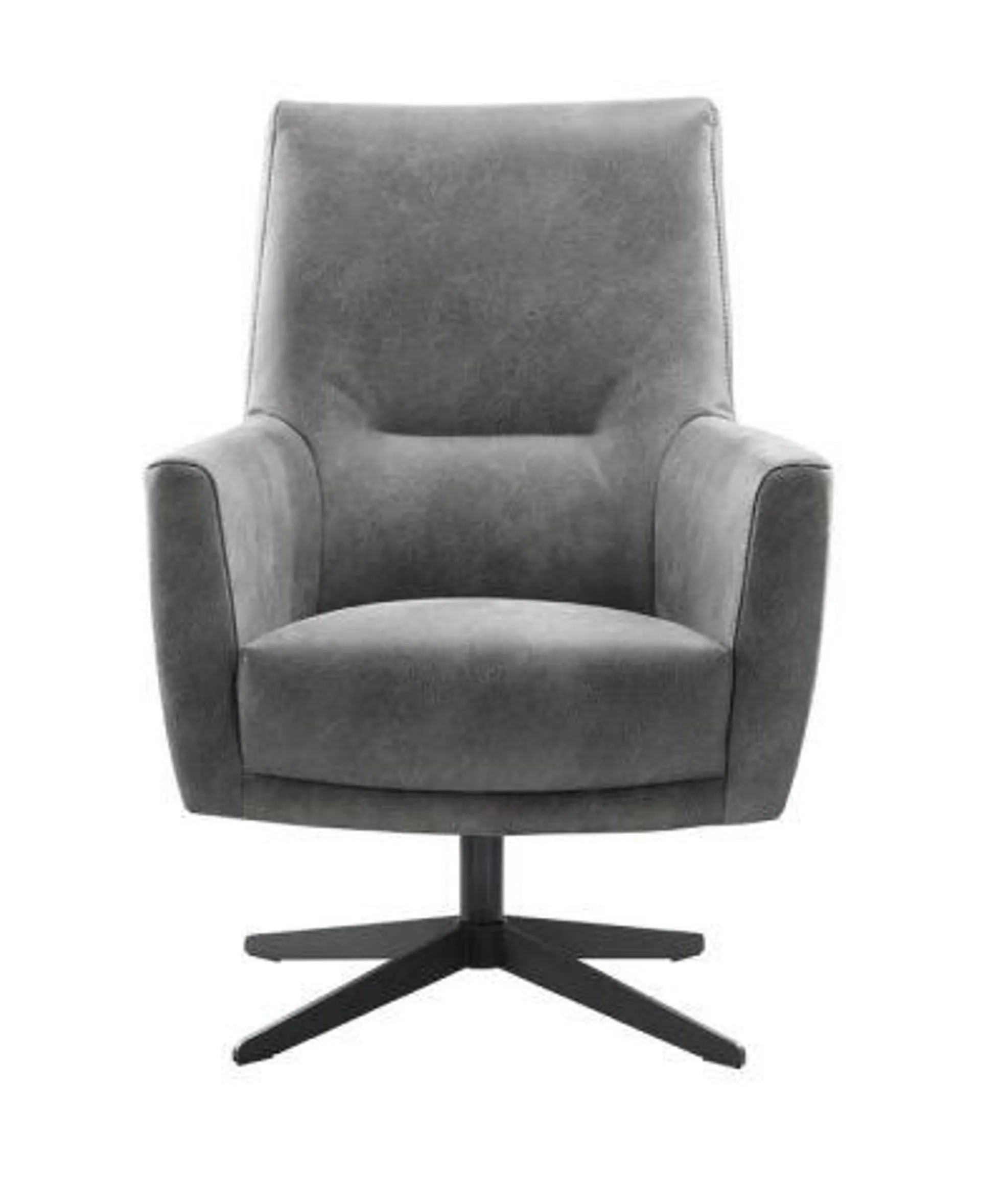 Draaifauteuil Malteno pocket/HR-schuim zitting donkergrijs