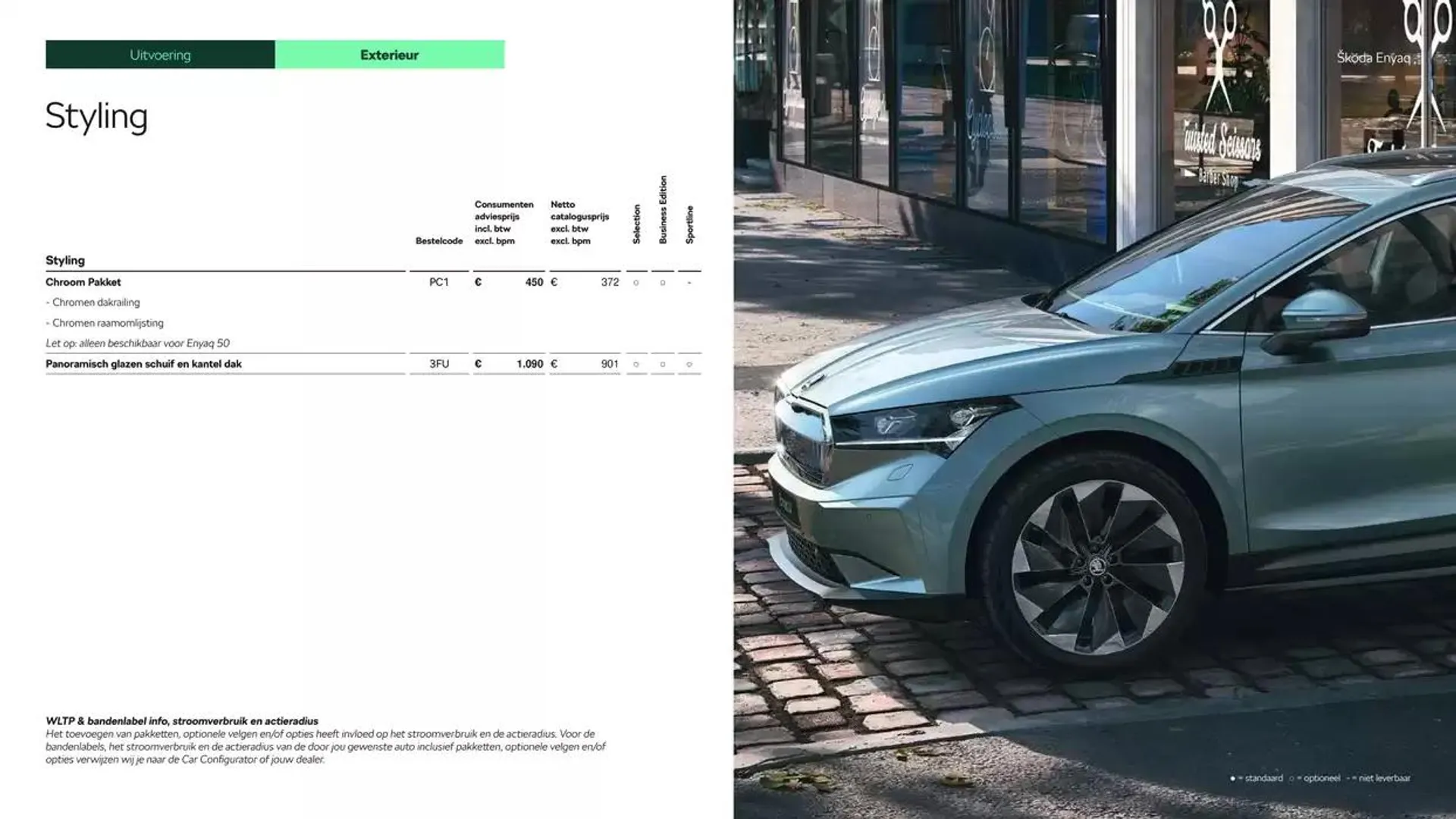 Škoda Enyaq prijslijst per 1 oktober 2024 van 25 september tot 25 september 2025 - Folder pagina 11