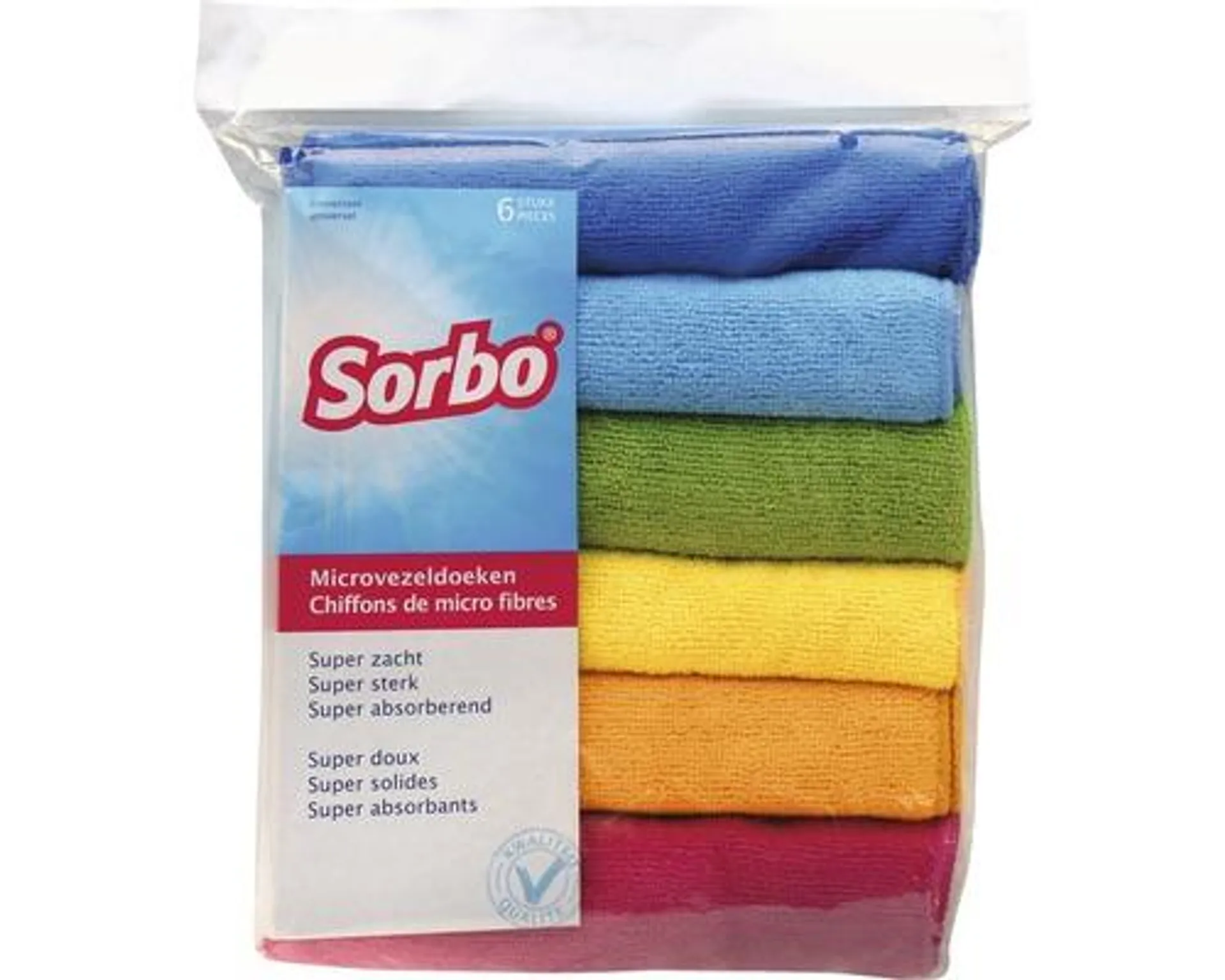 SORBO Microvezeldoek 40x40 cm, 6 stuks