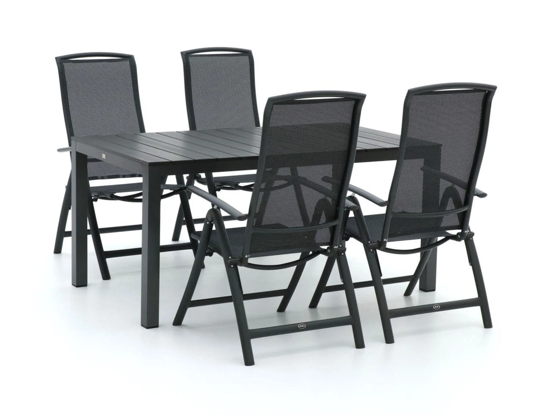 R&S Design Capri/Fidenza 160cm dining tuinset 5-delig verstelbaar