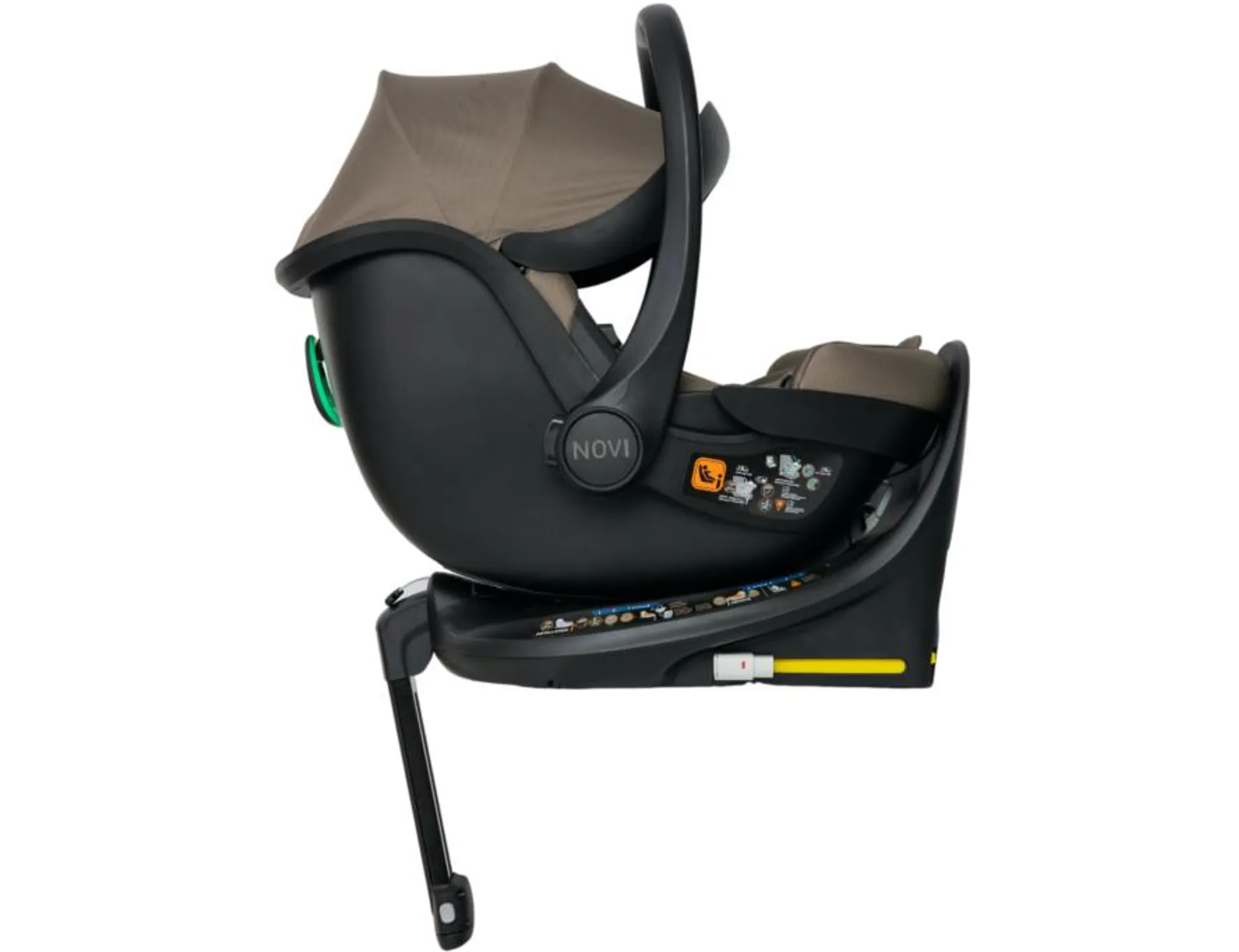 Autostoel Novi Baby® Jacky Pro 360° I-Size Dark Taupe & Base